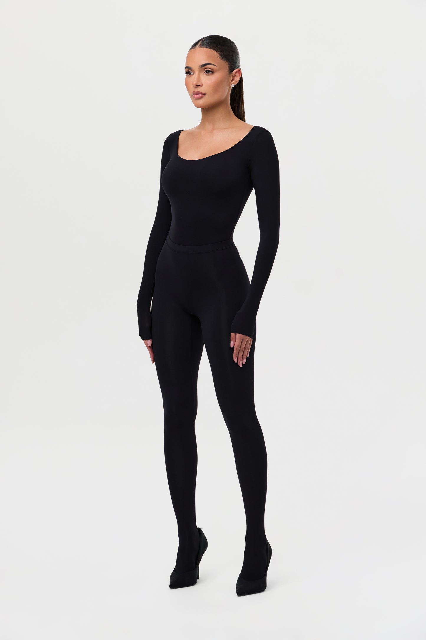 Naked Scoop Neck Bodysuit