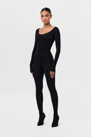 Naked Scoop Neck Bodysuit