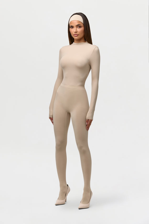 Naked Mock Neck Bodysuit