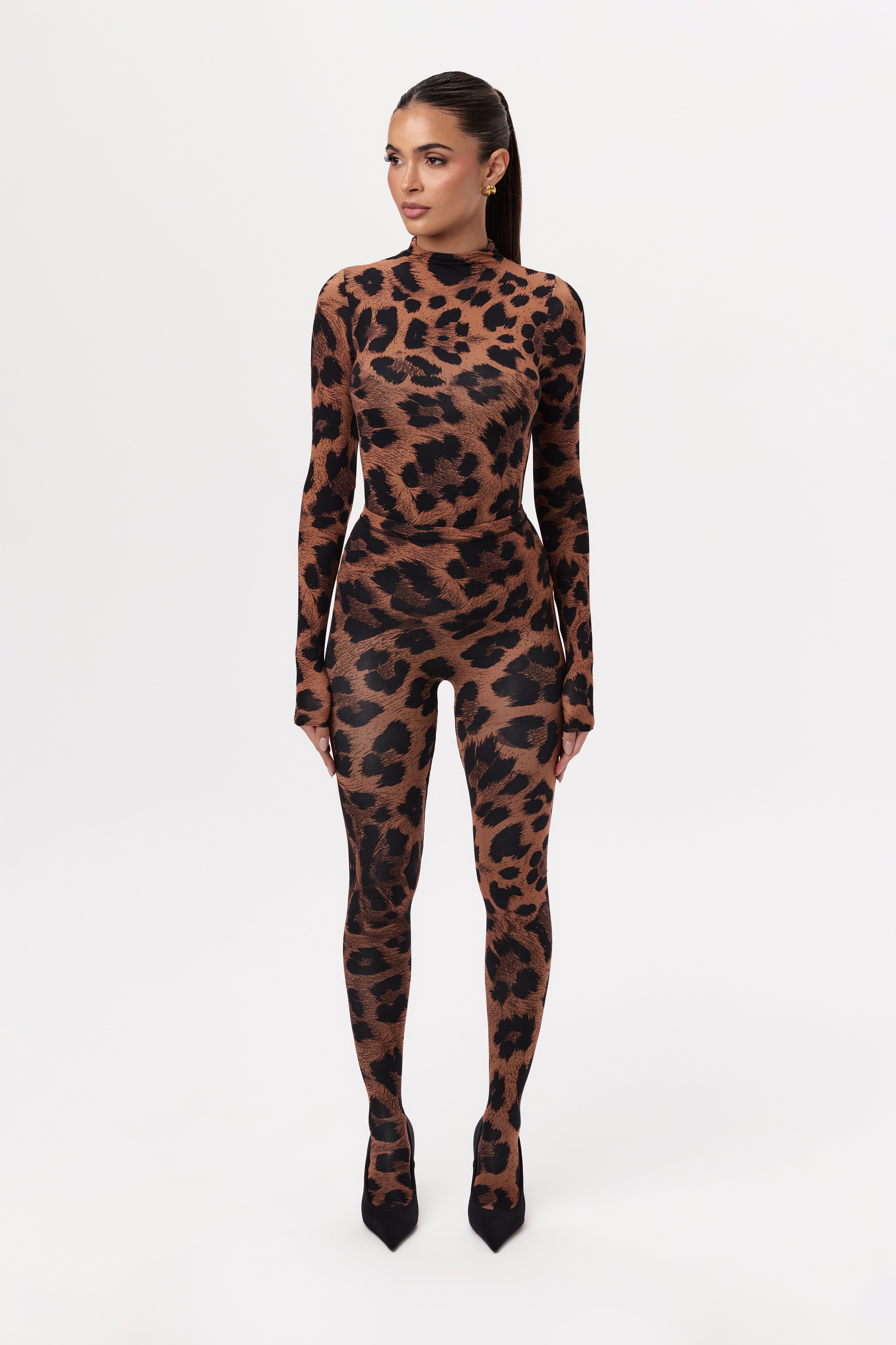 Naked Animal Print Tights Petite