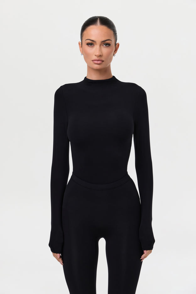 Naked Mock Neck Top