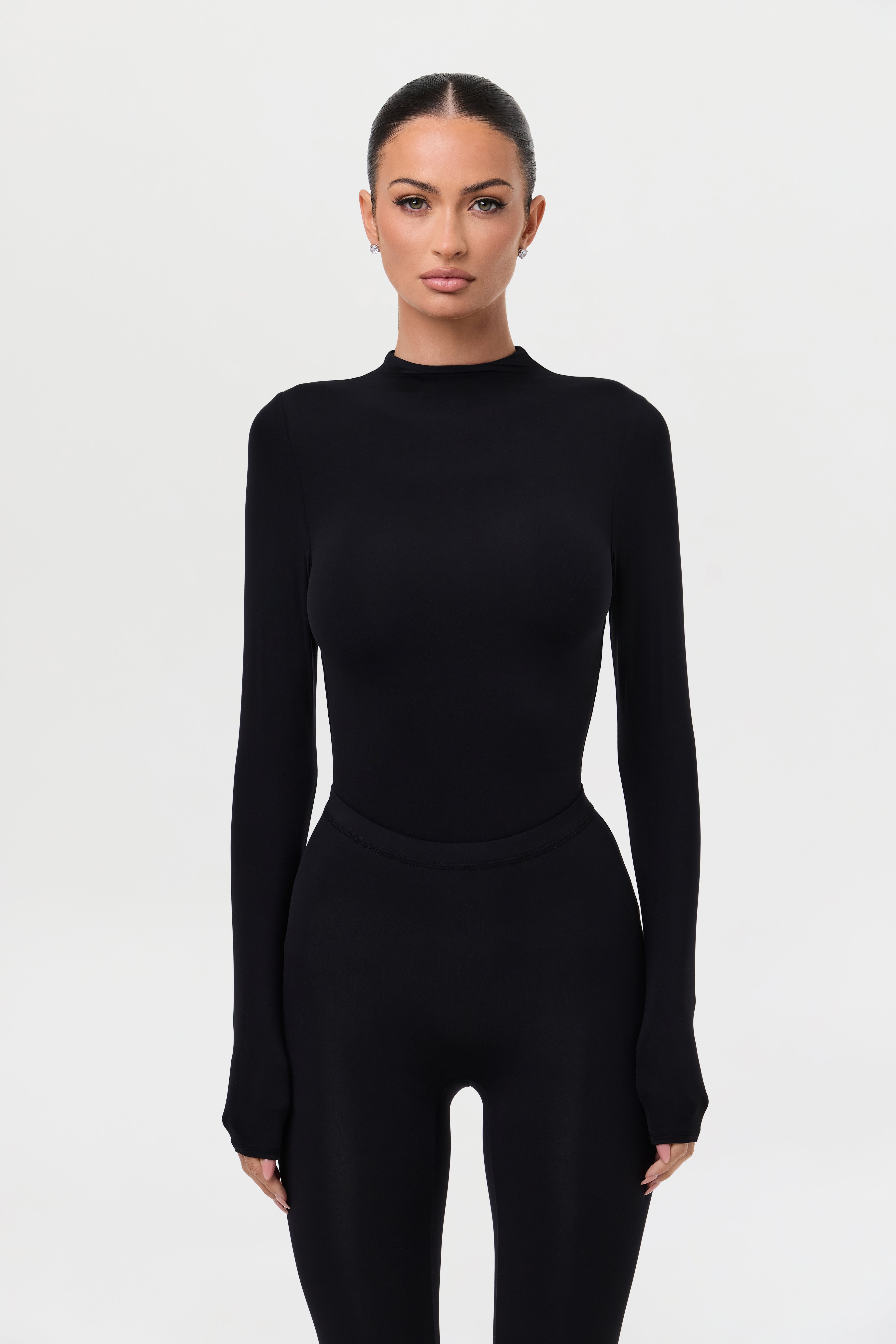 Naked Mock Neck Top