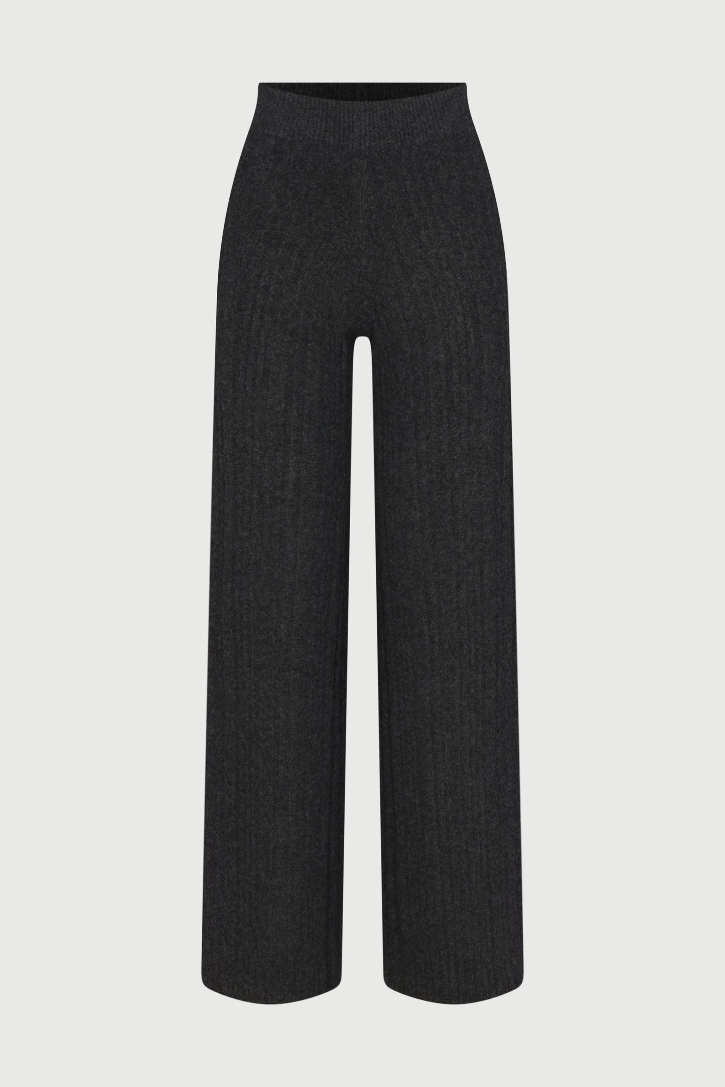 Ribbed-Knit Wide-leg Pant