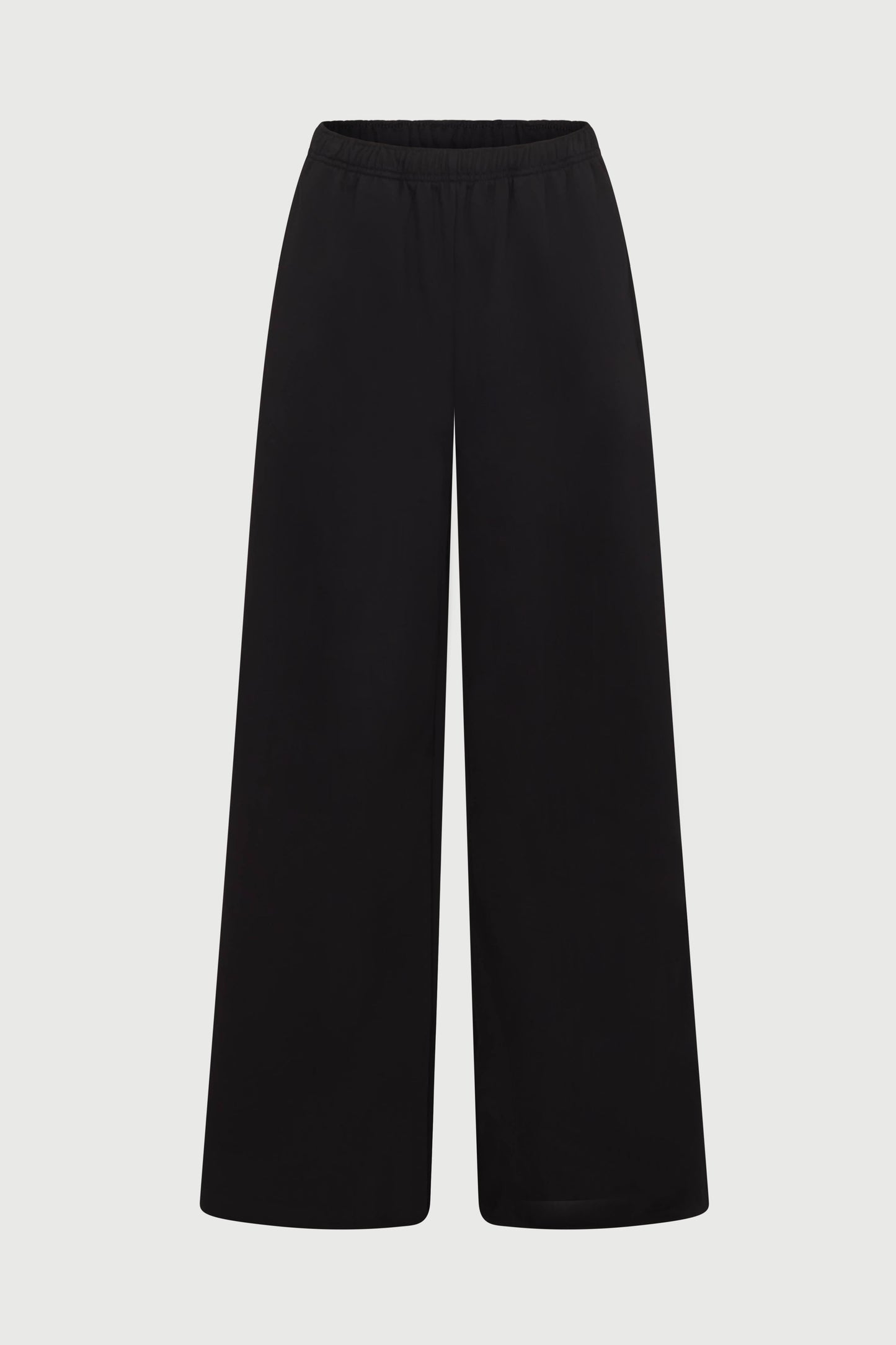 French Cotton-Terry Wide-Leg Sweatpant