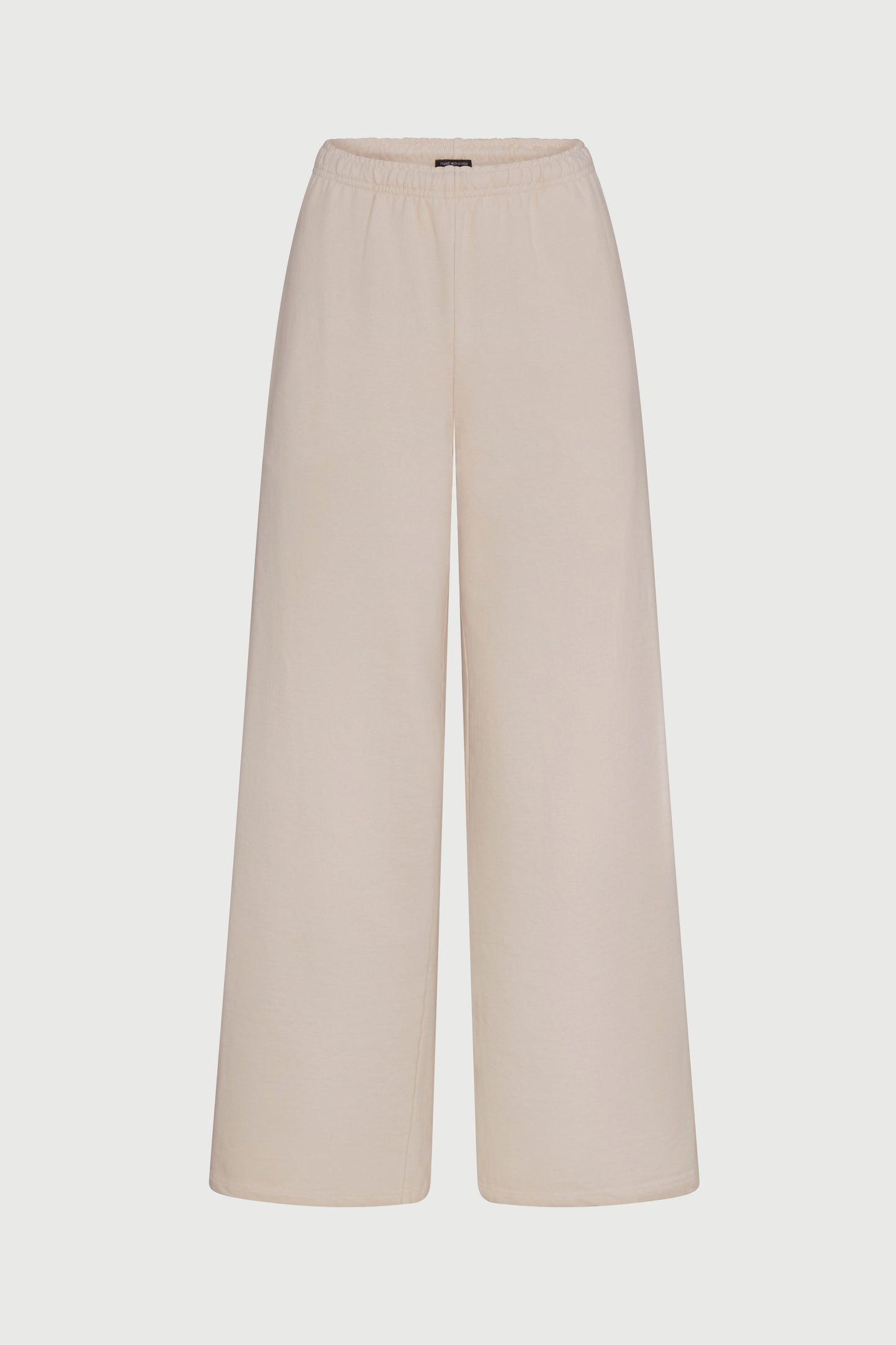 French Cotton-Terry Wide-Leg Sweatpant