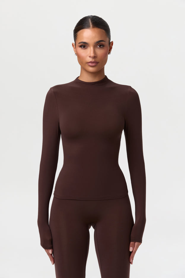 Naked Mock Neck Top