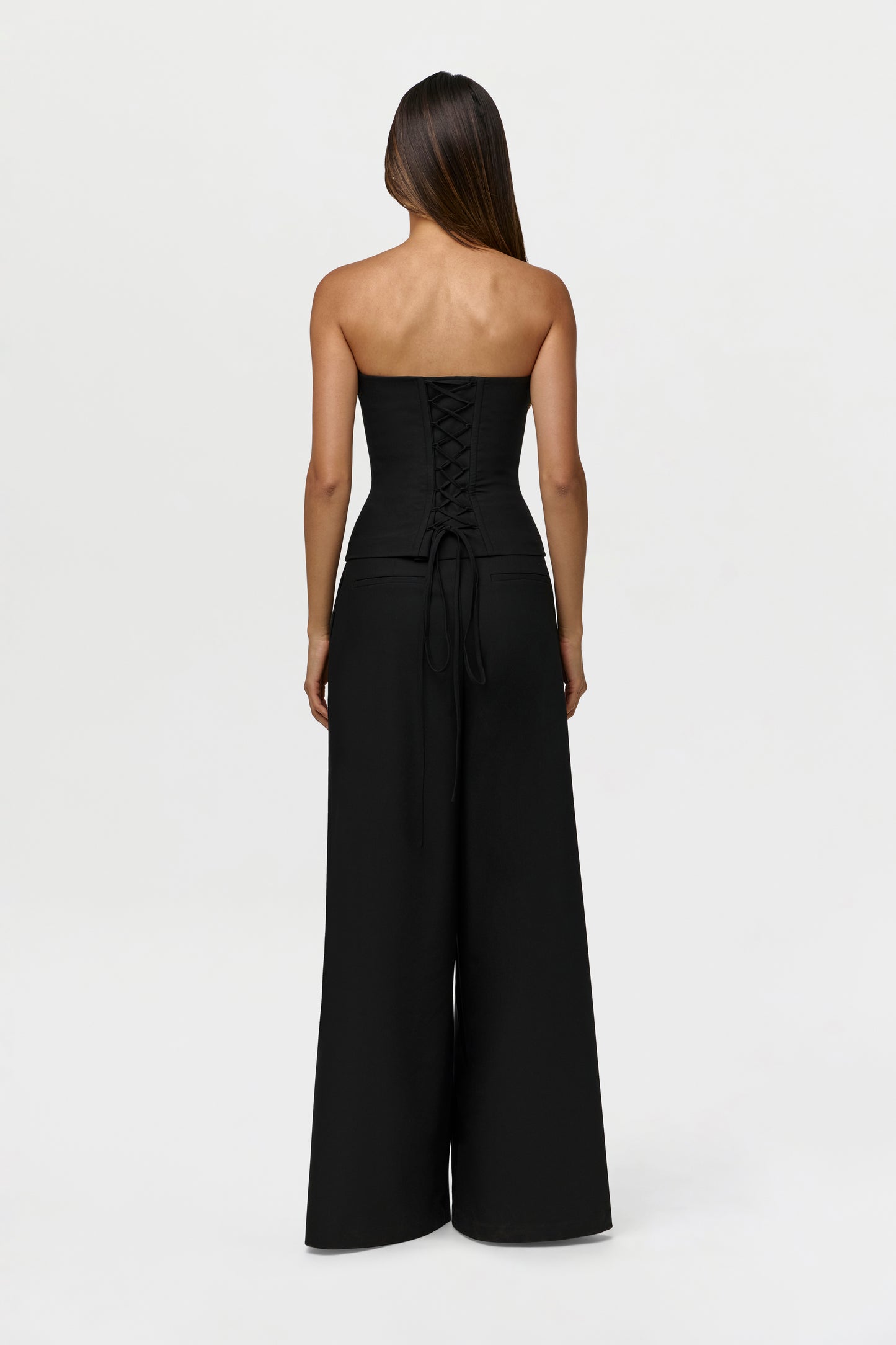 Suiting Pleated Wide-Leg Pant