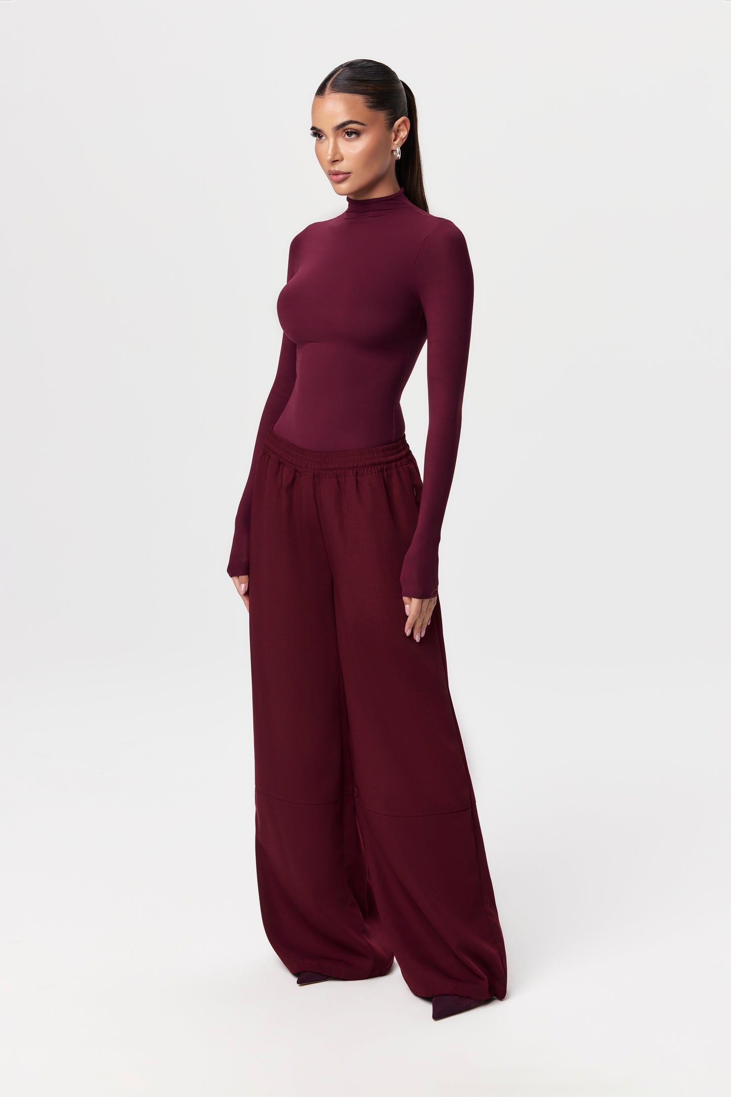 Wide-Leg Track Pant