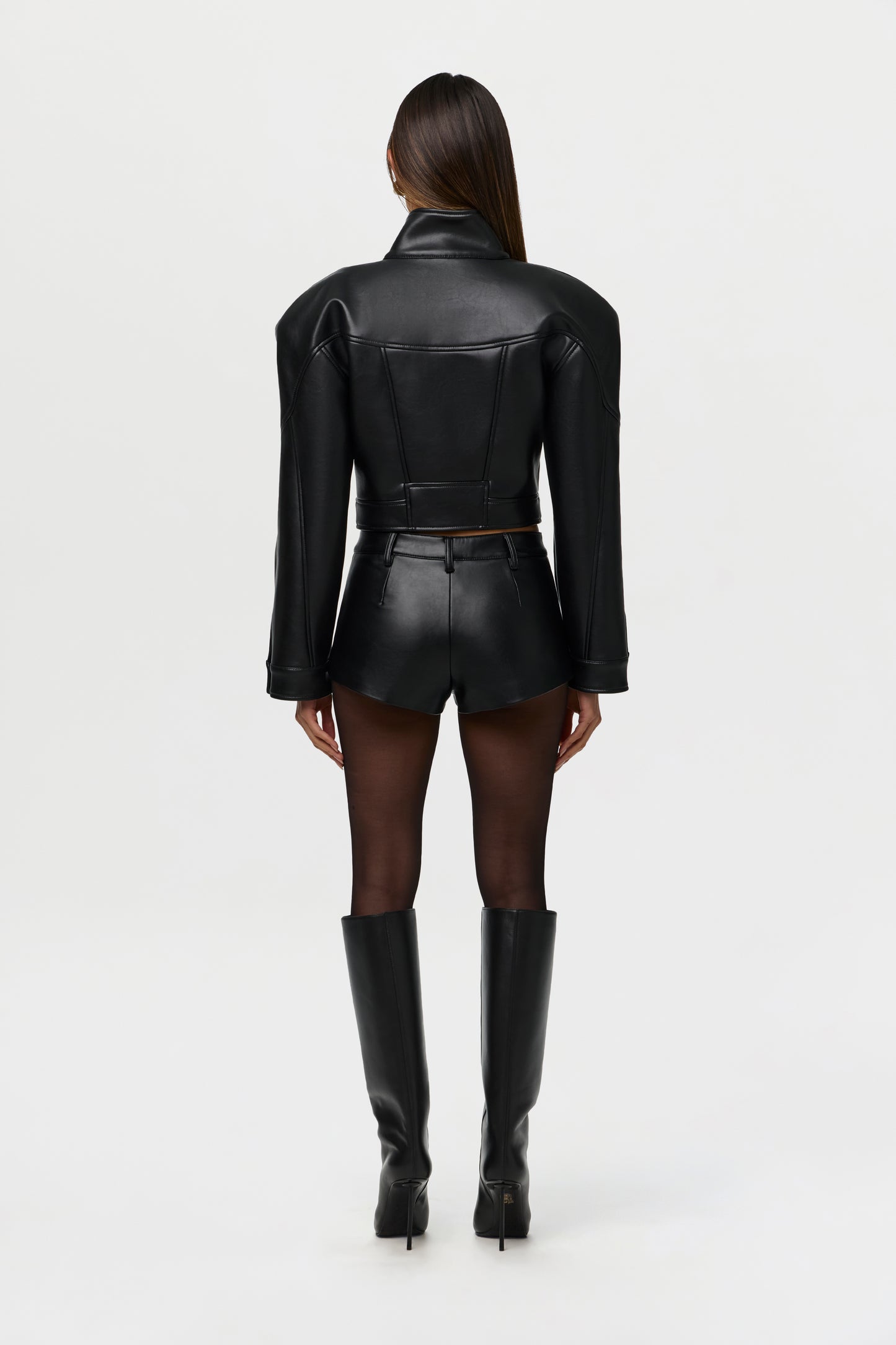Vegan Leather Hot Pants