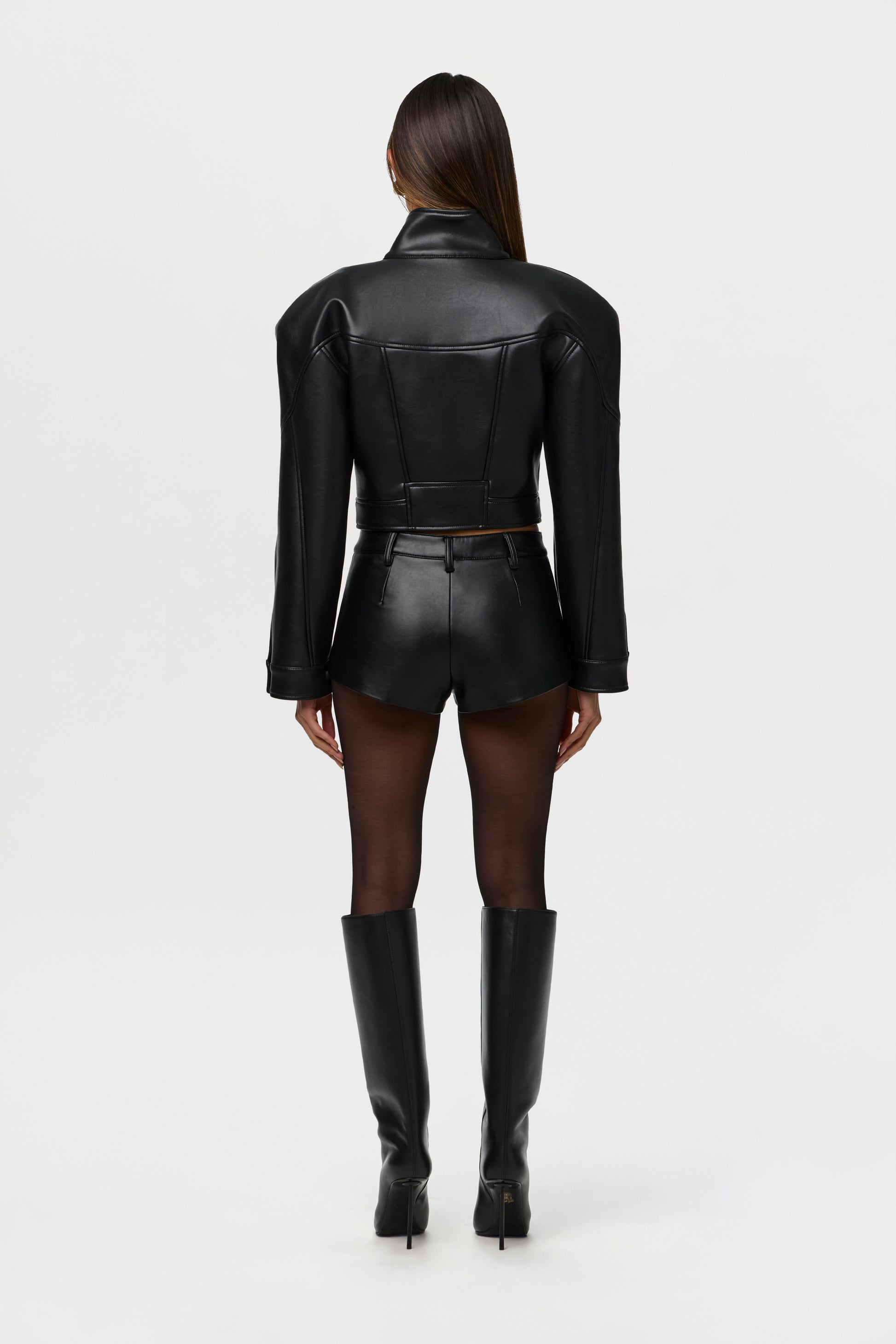 Vegan Leather Hot Pants