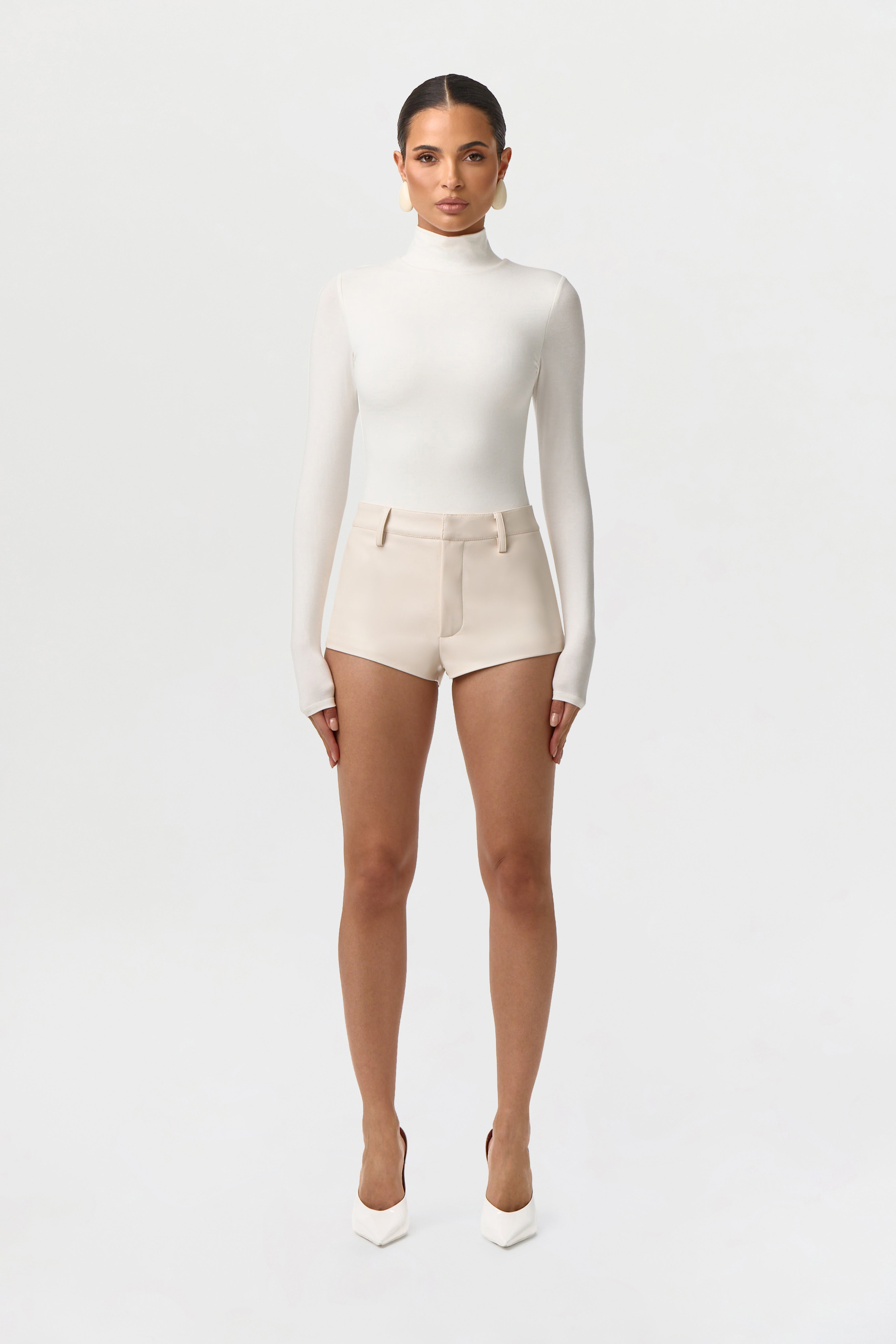 Vegan Leather Hot Pants