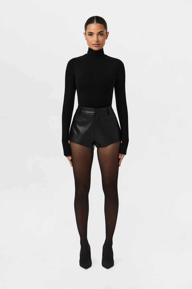 Vegan Leather Hot Pants