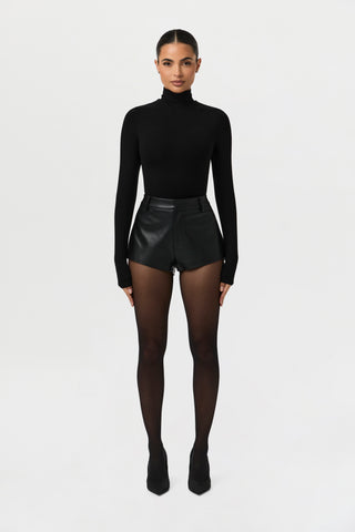 Vegan Leather Hot Pants