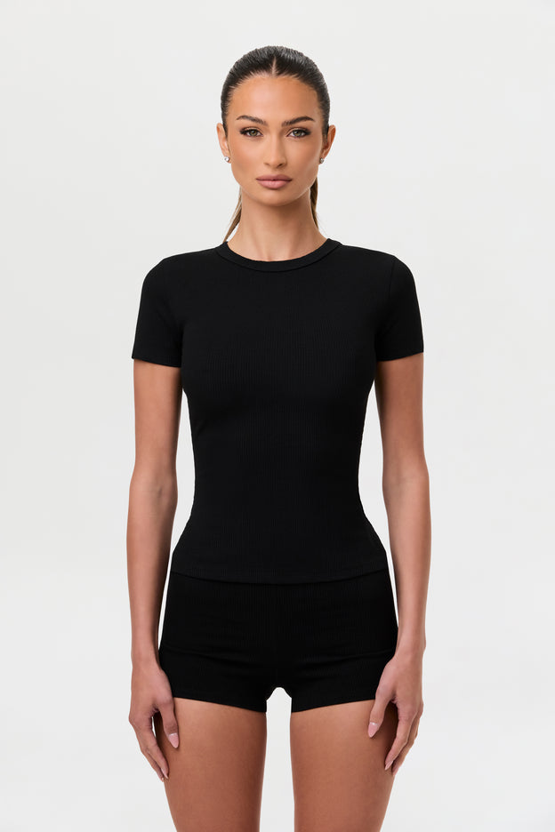 Snatched Crewneck Tee Top