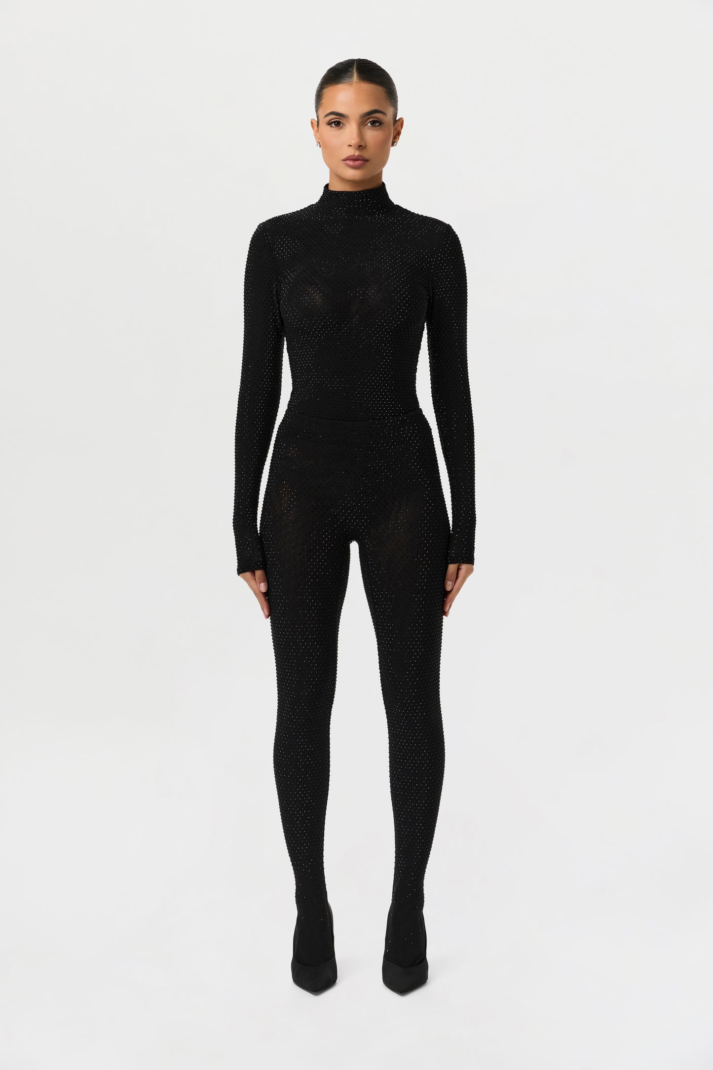 Crystal Turtleneck Top