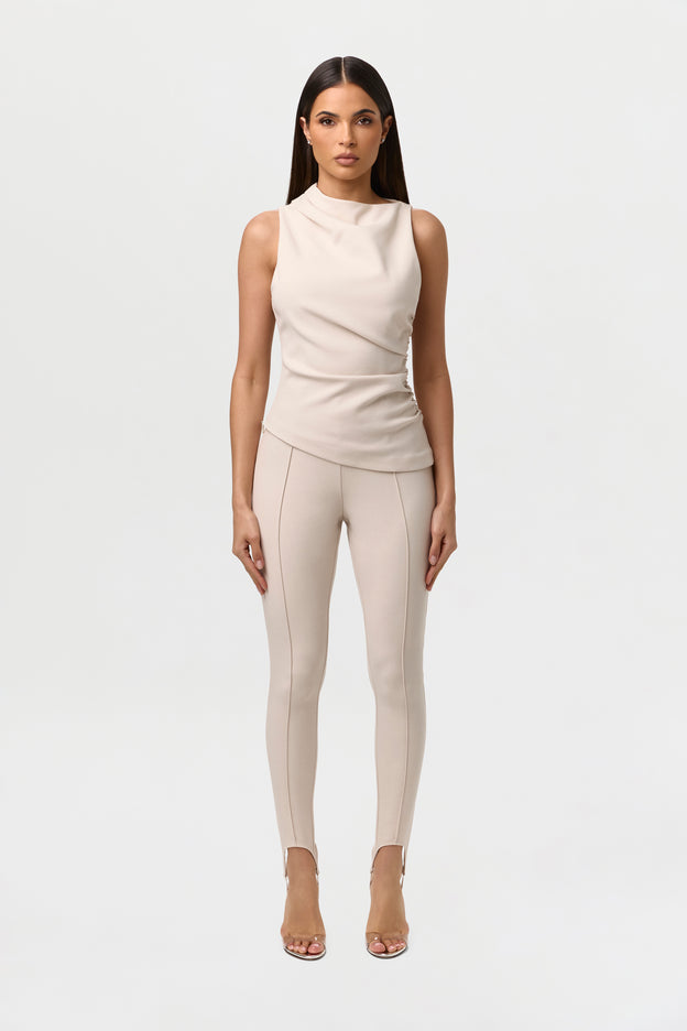 Suiting Ruched Asymmetric Top