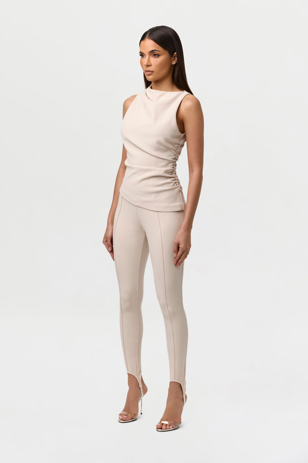 Suiting Ruched Asymmetric Top