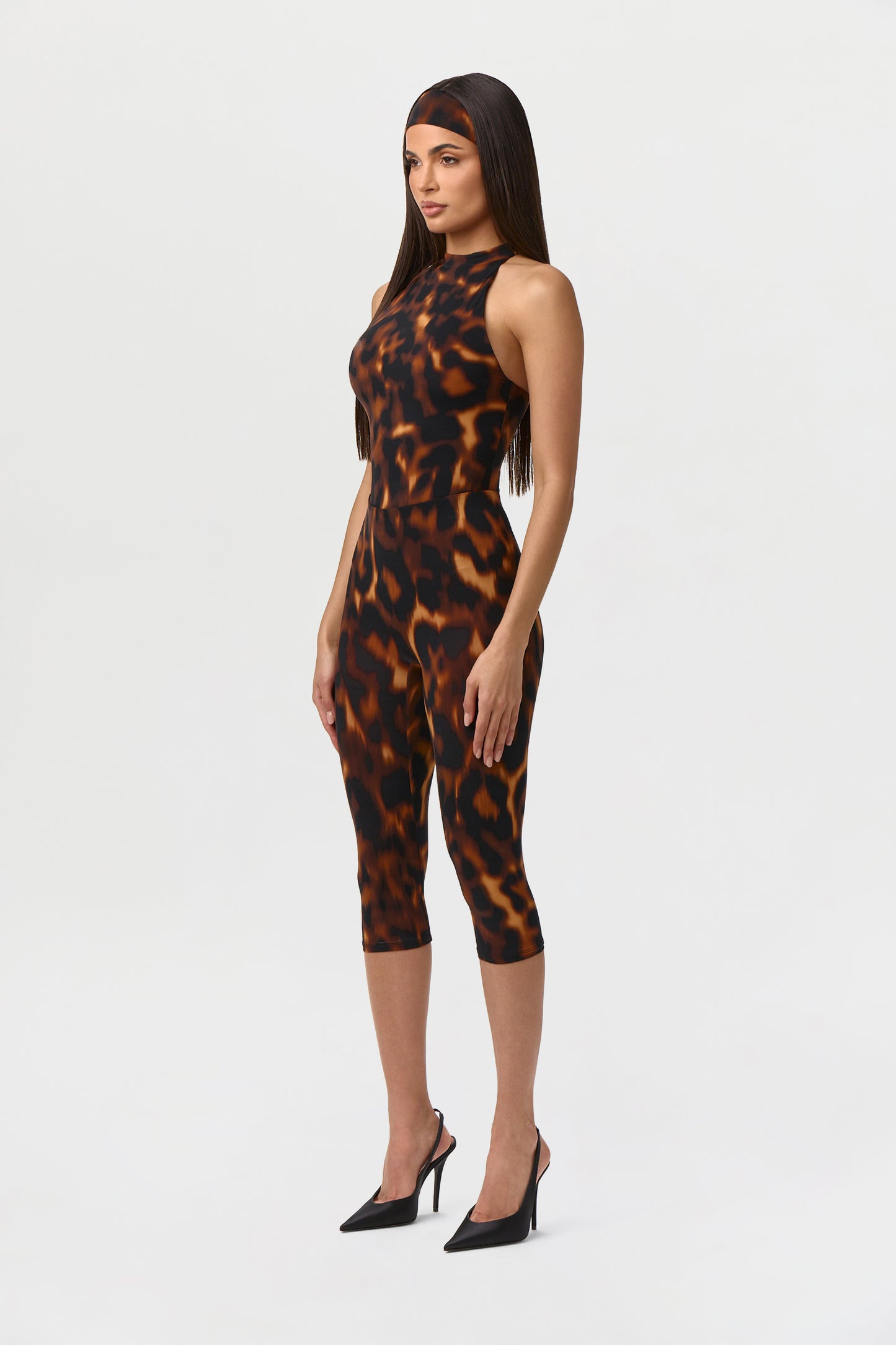 Naked Print Racerback Bodysuit