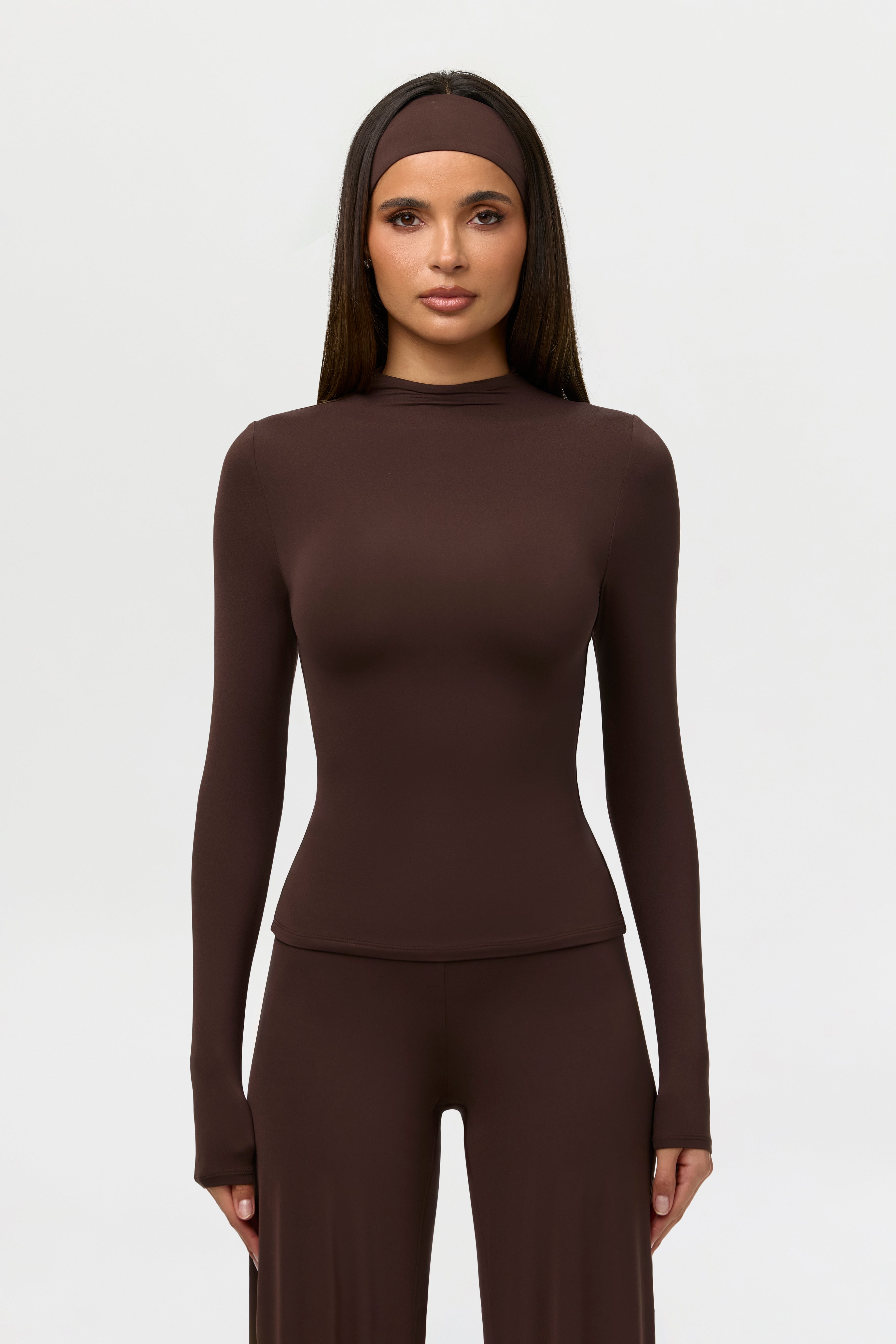 Naked Mock Neck Top