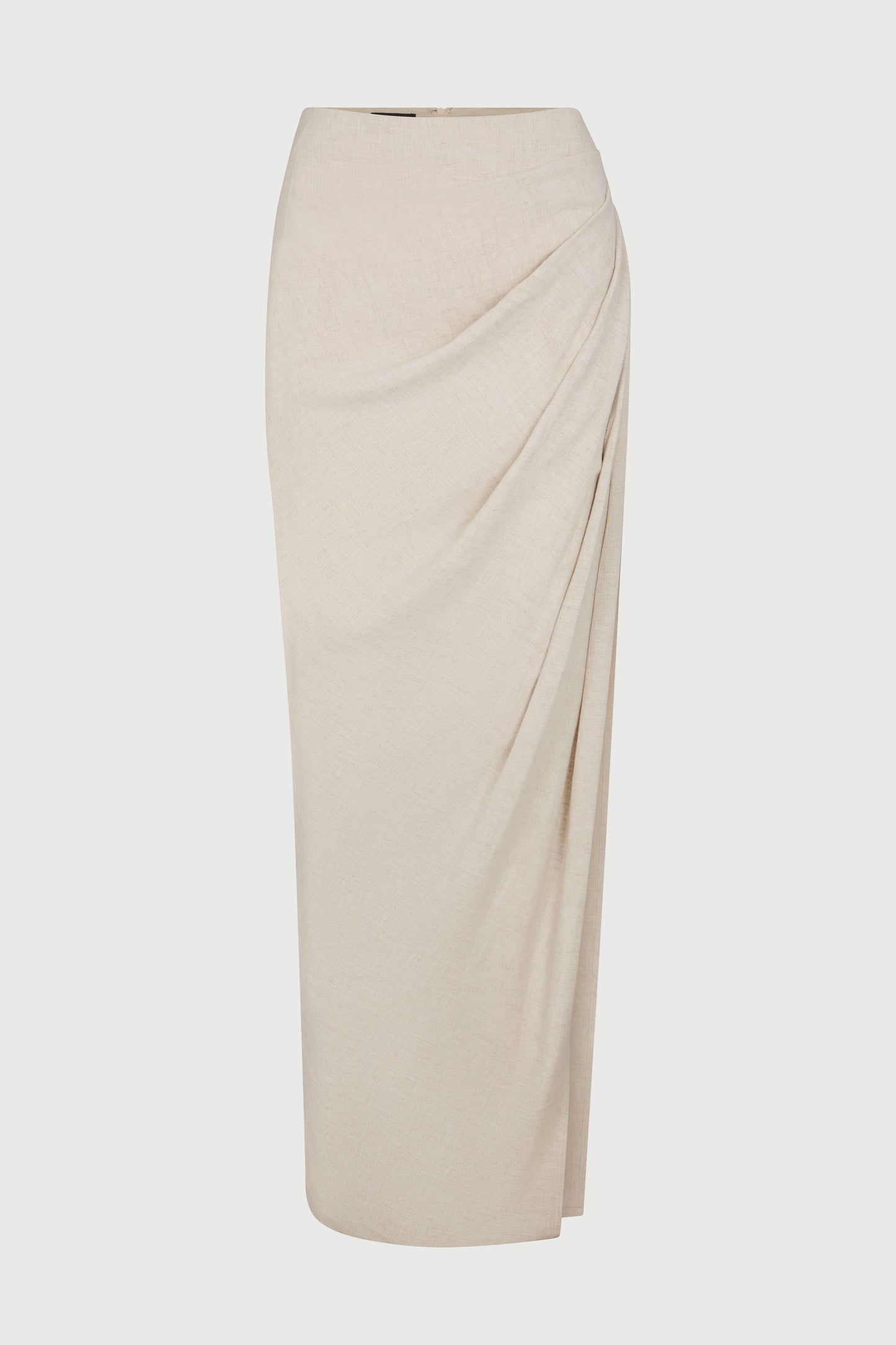 Linen High Slit Maxi Skirt