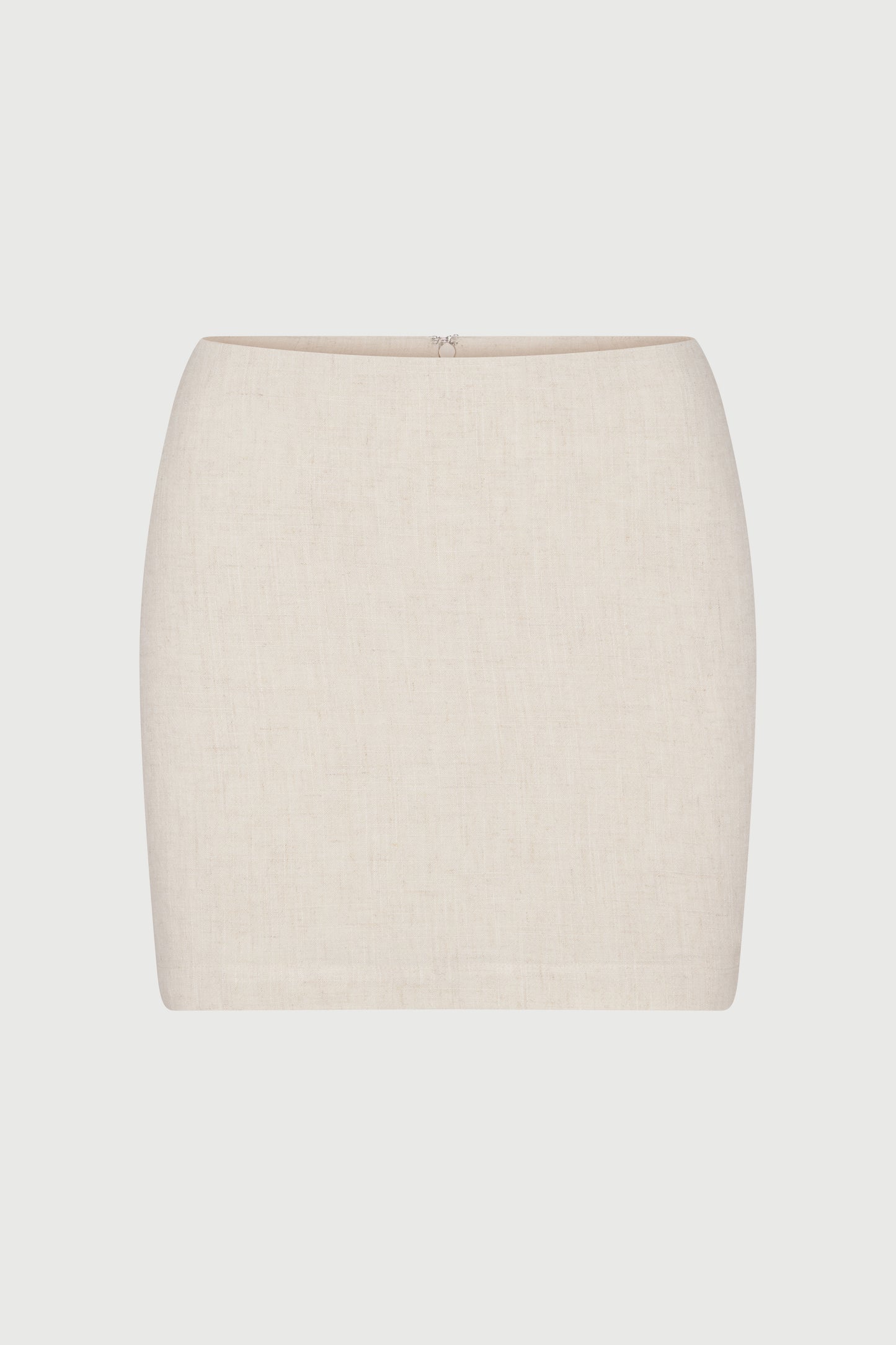 Linen High Waist Mini Skirt