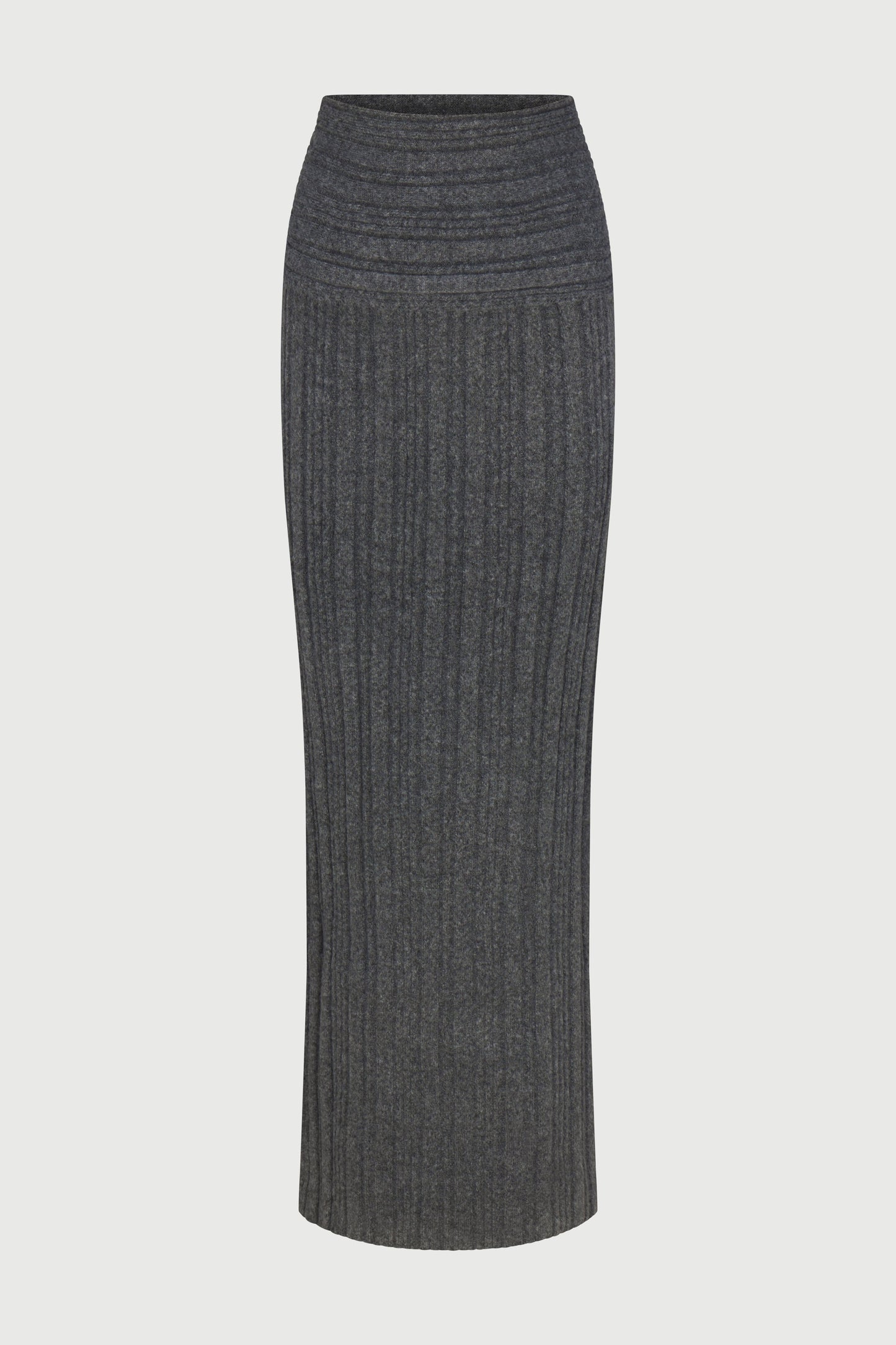 Ribbed Sweater Maxi Skirt