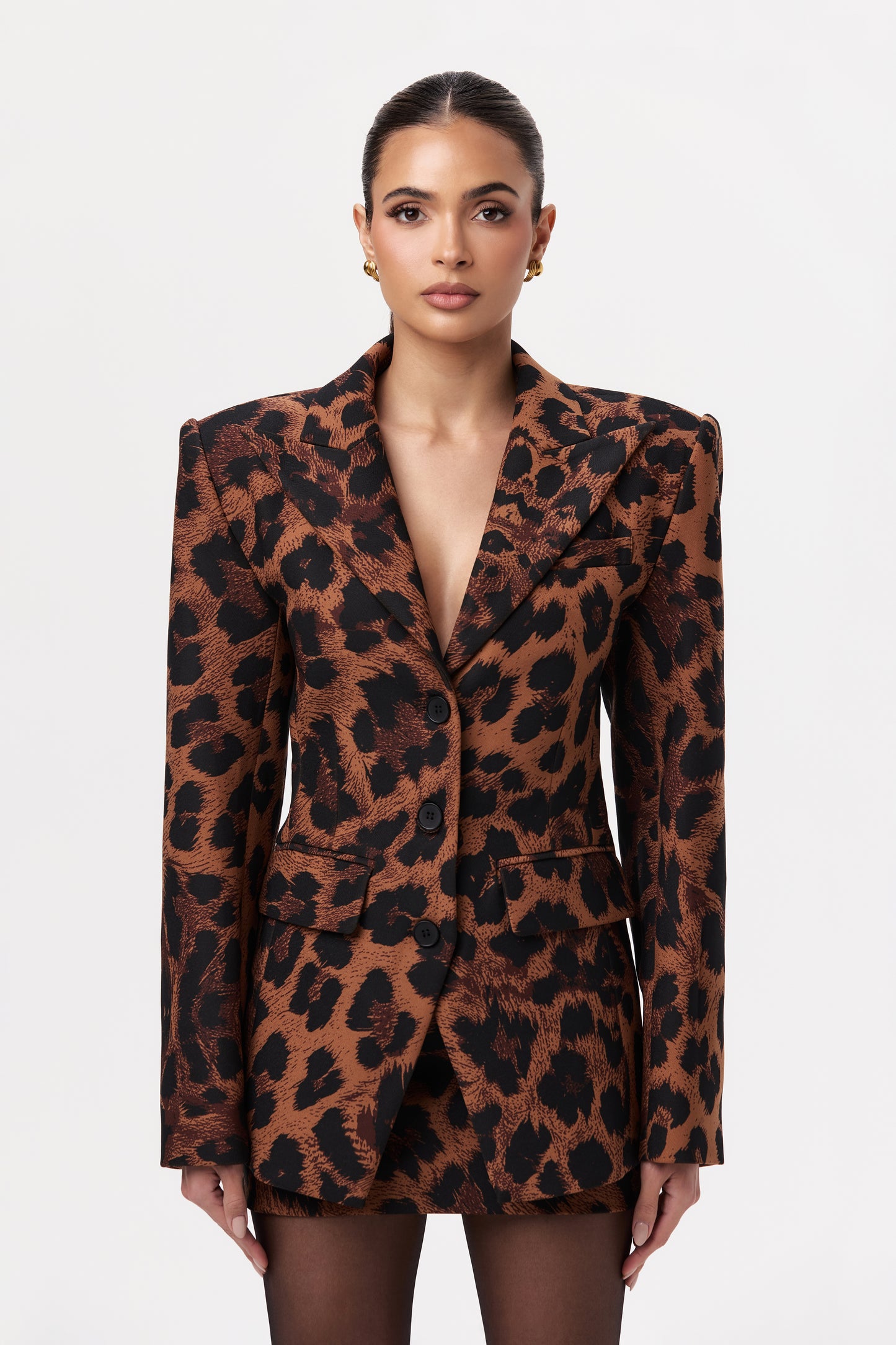 Suiting Power Shoulder Blazer