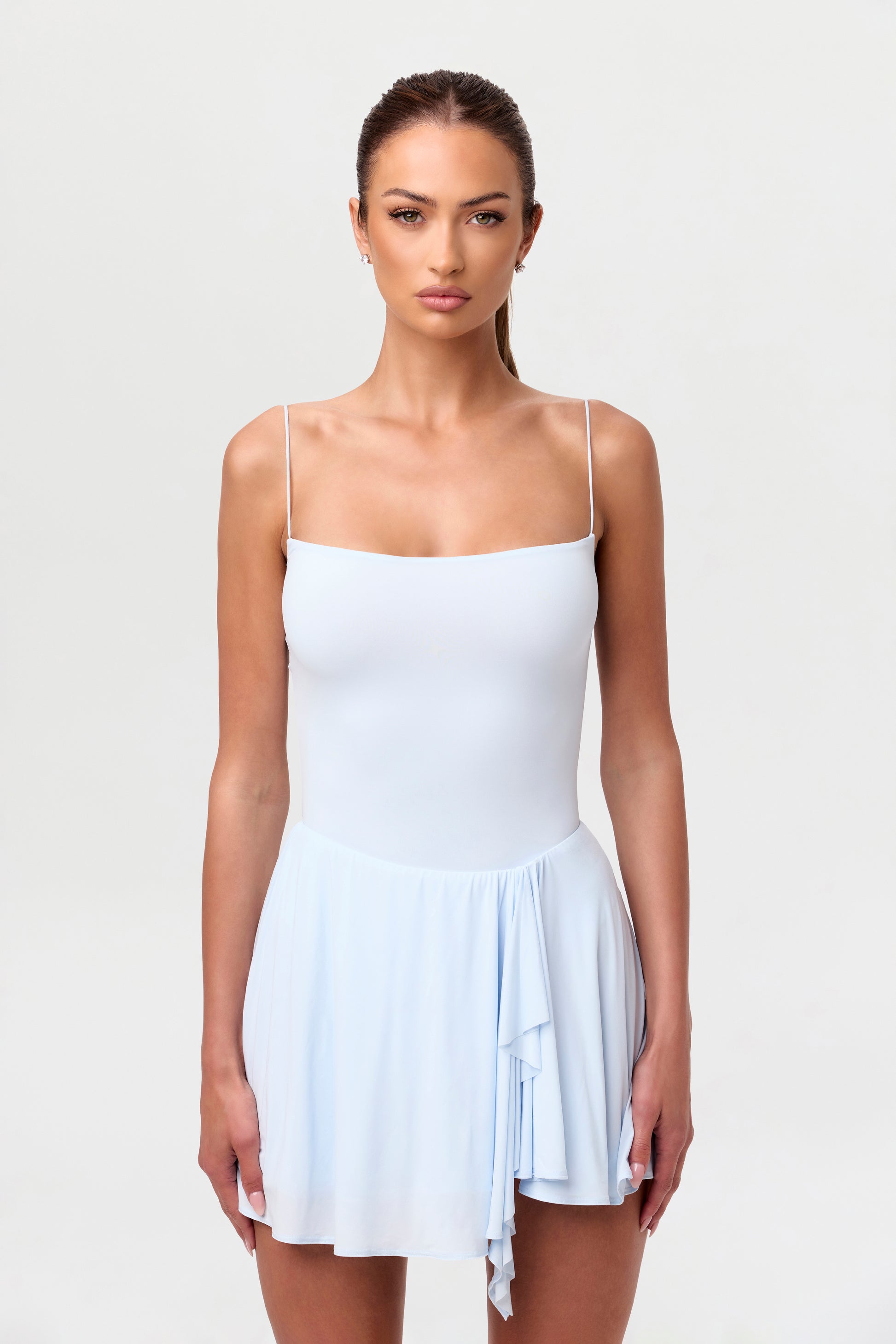 Naked Ruffle Mini Skirt