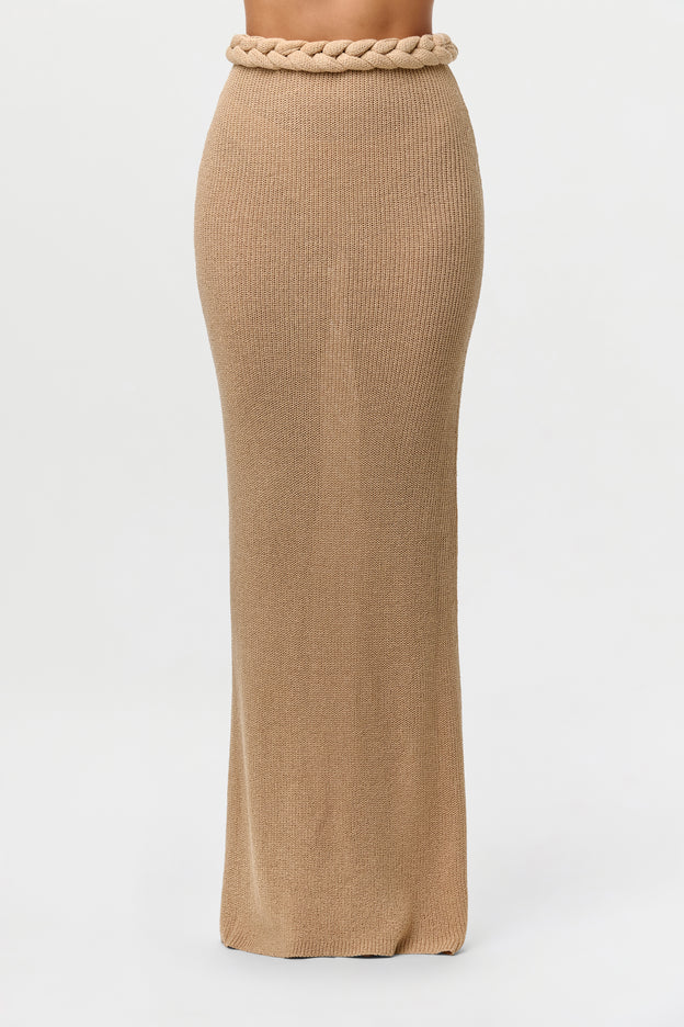 Knit Braid Maxi Skirt