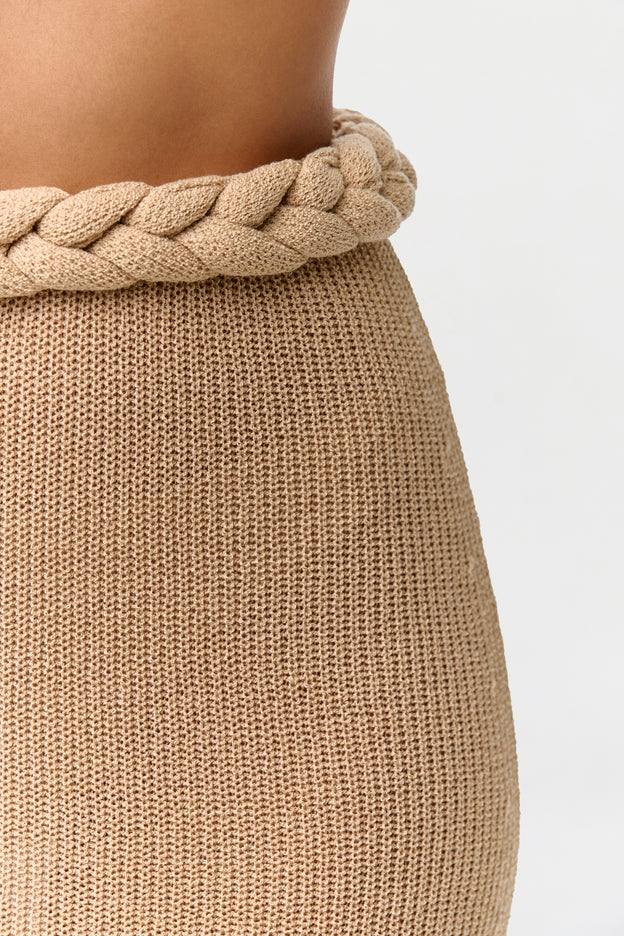 Knit Braid Maxi Skirt