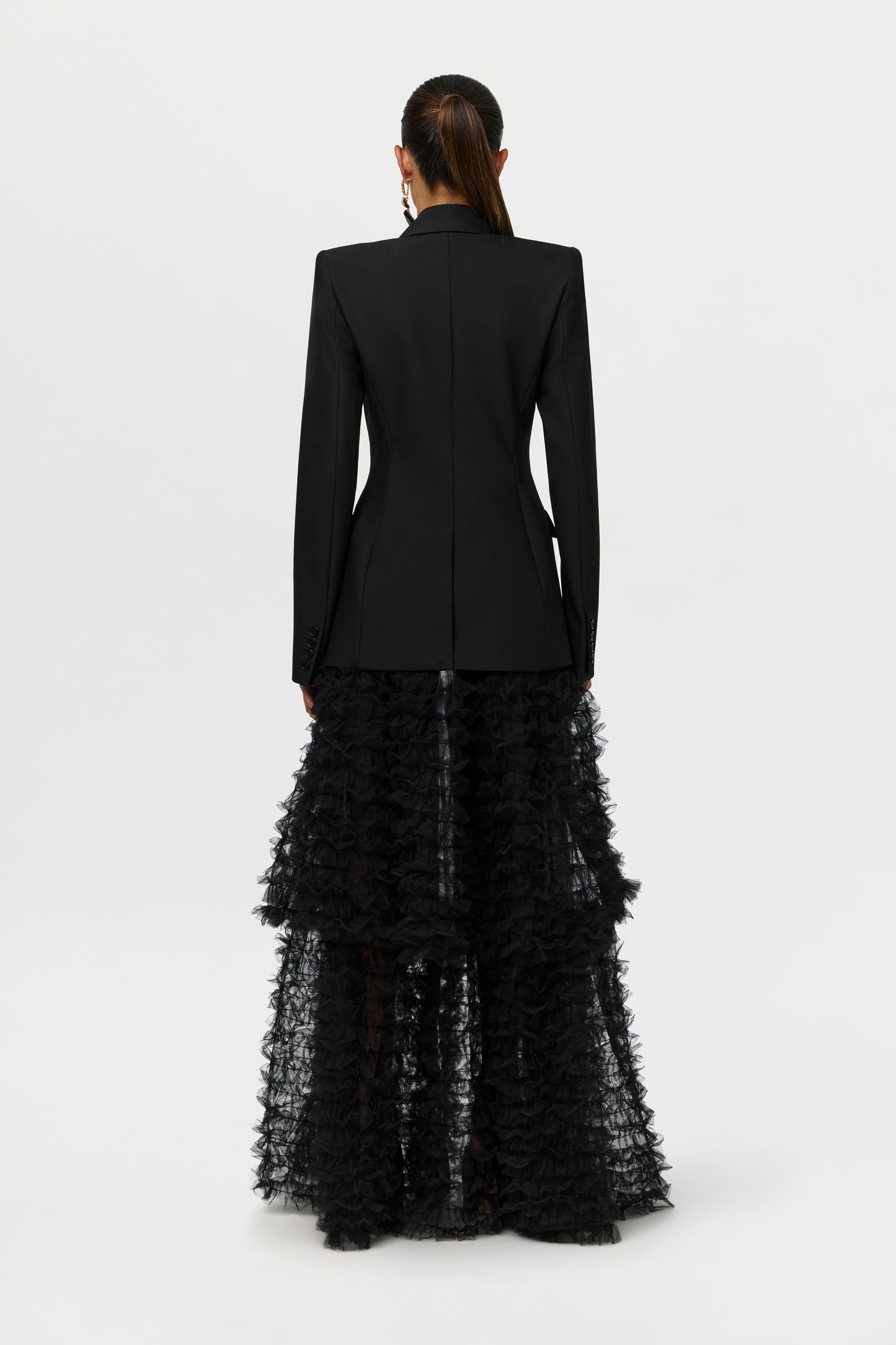 Mesh Tulle Maxi Skirt