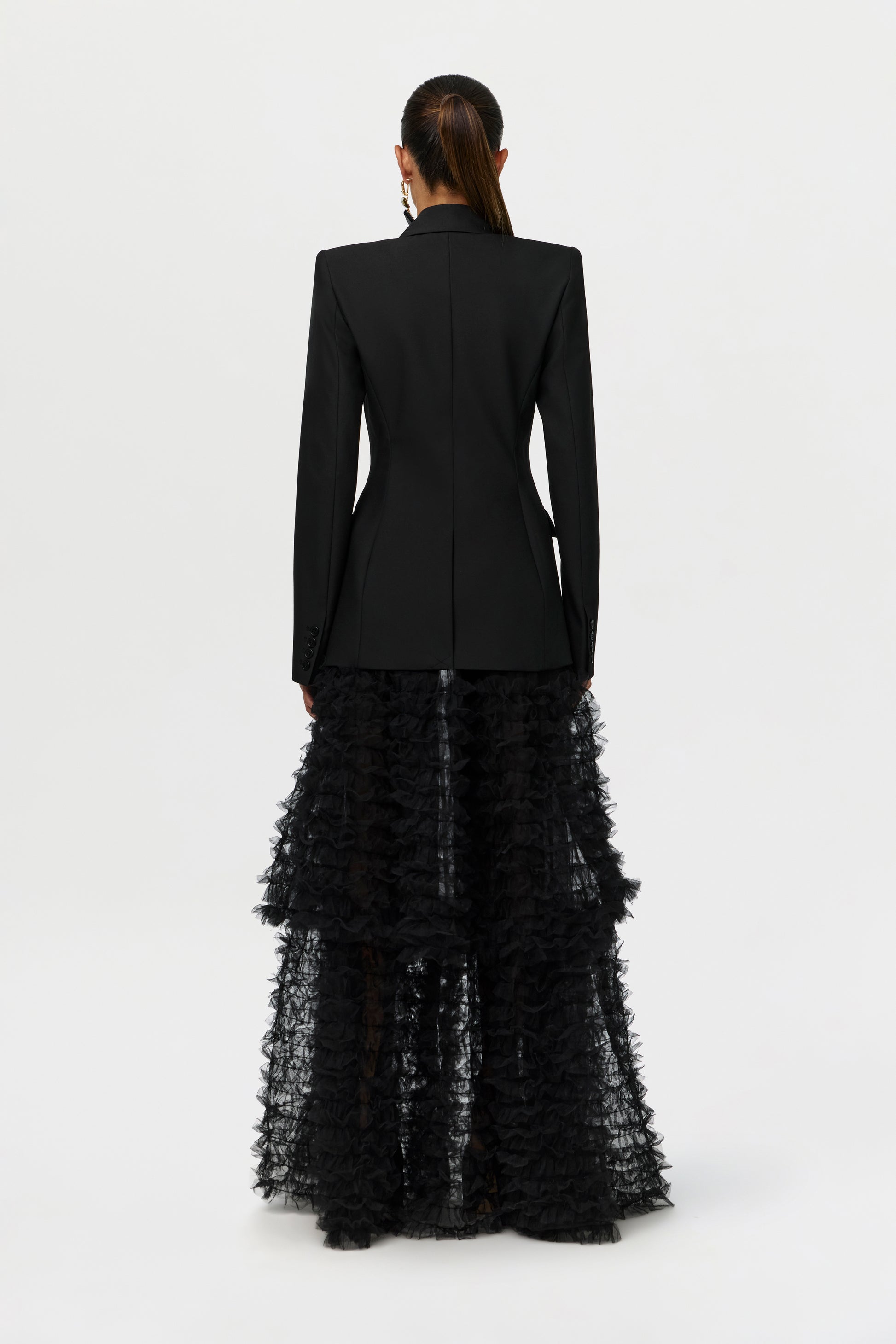 Mesh Tulle Maxi Skirt