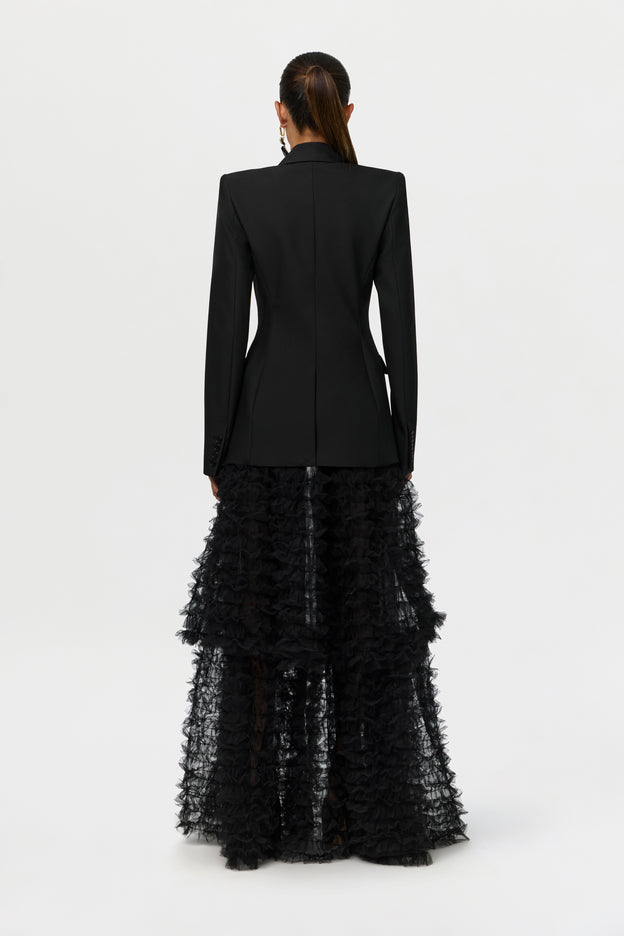 Mesh Tulle Maxi Skirt