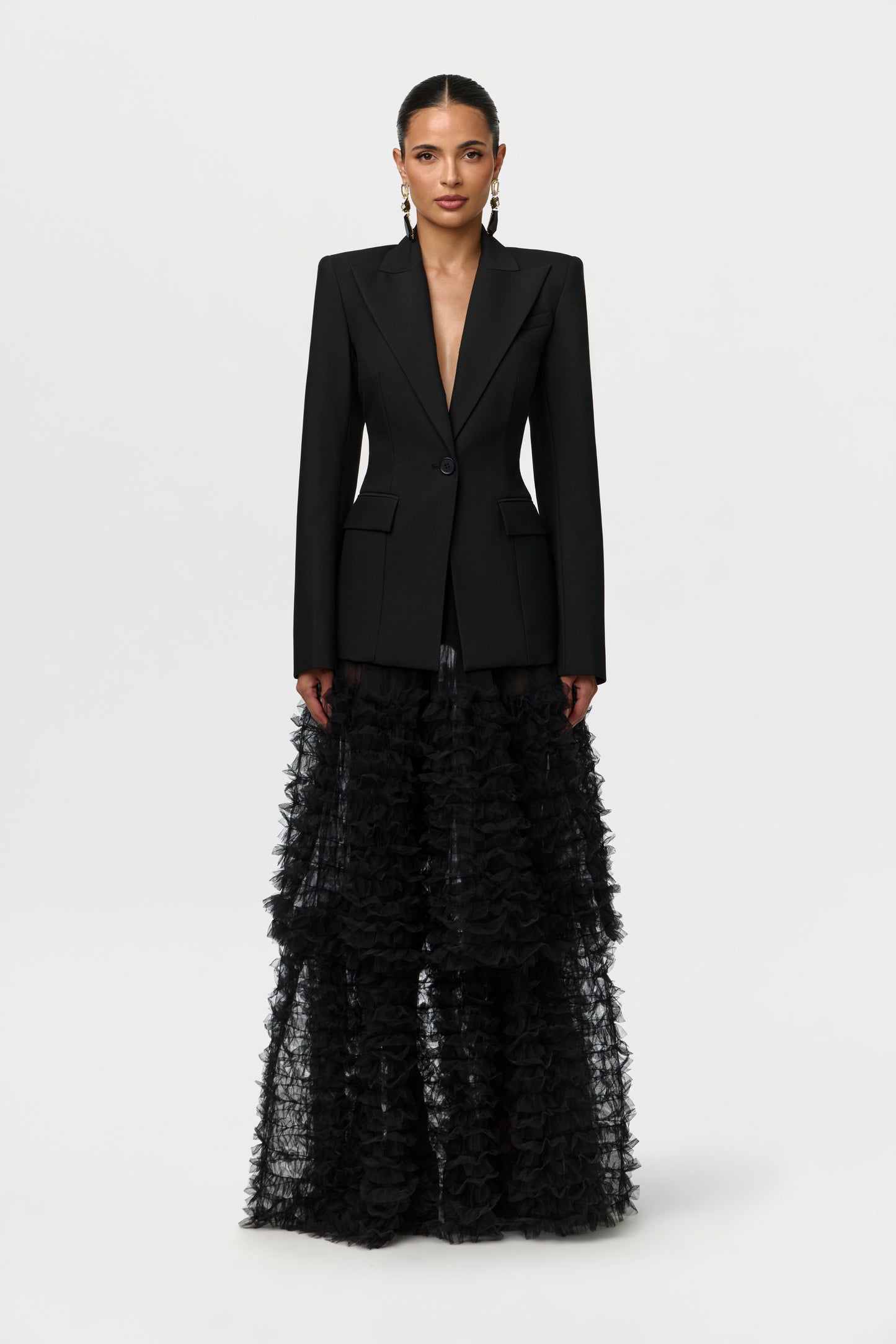 Mesh Tulle Maxi Skirt