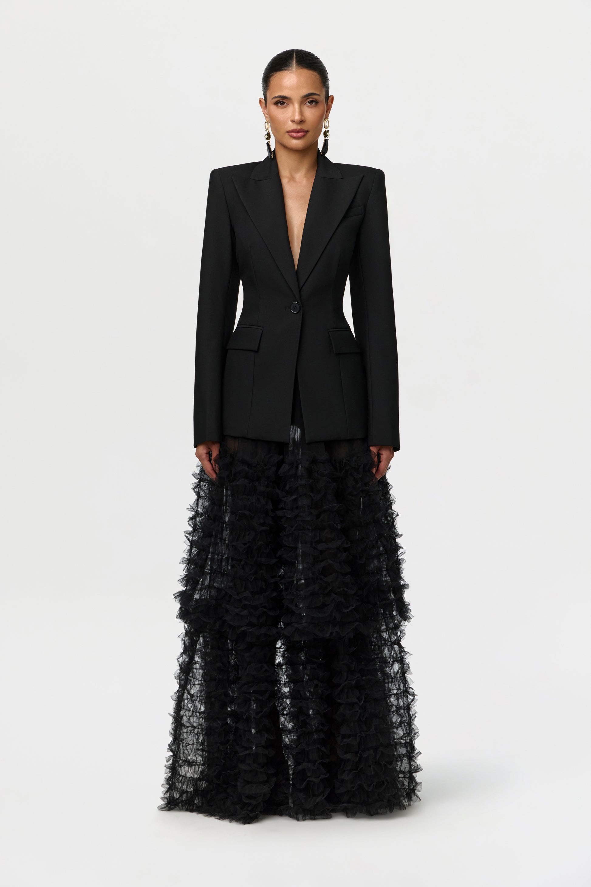 Mesh Tulle Maxi Skirt