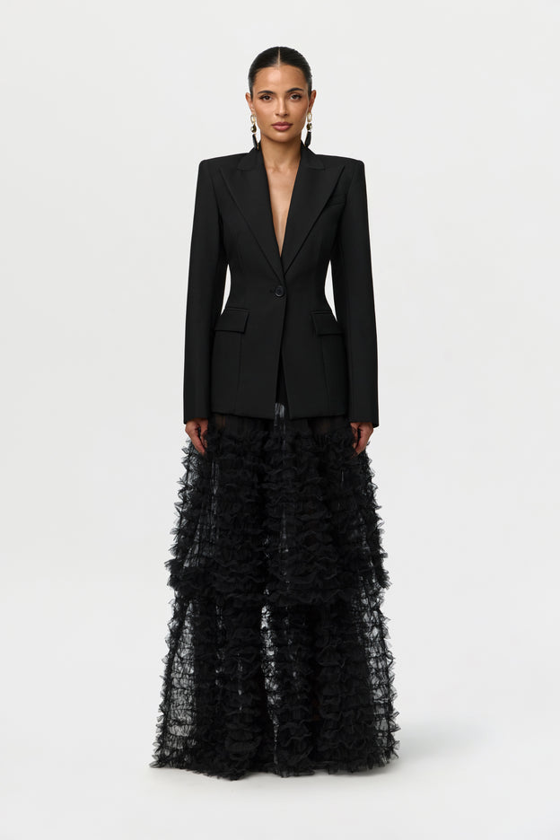 Mesh Tulle Maxi Skirt