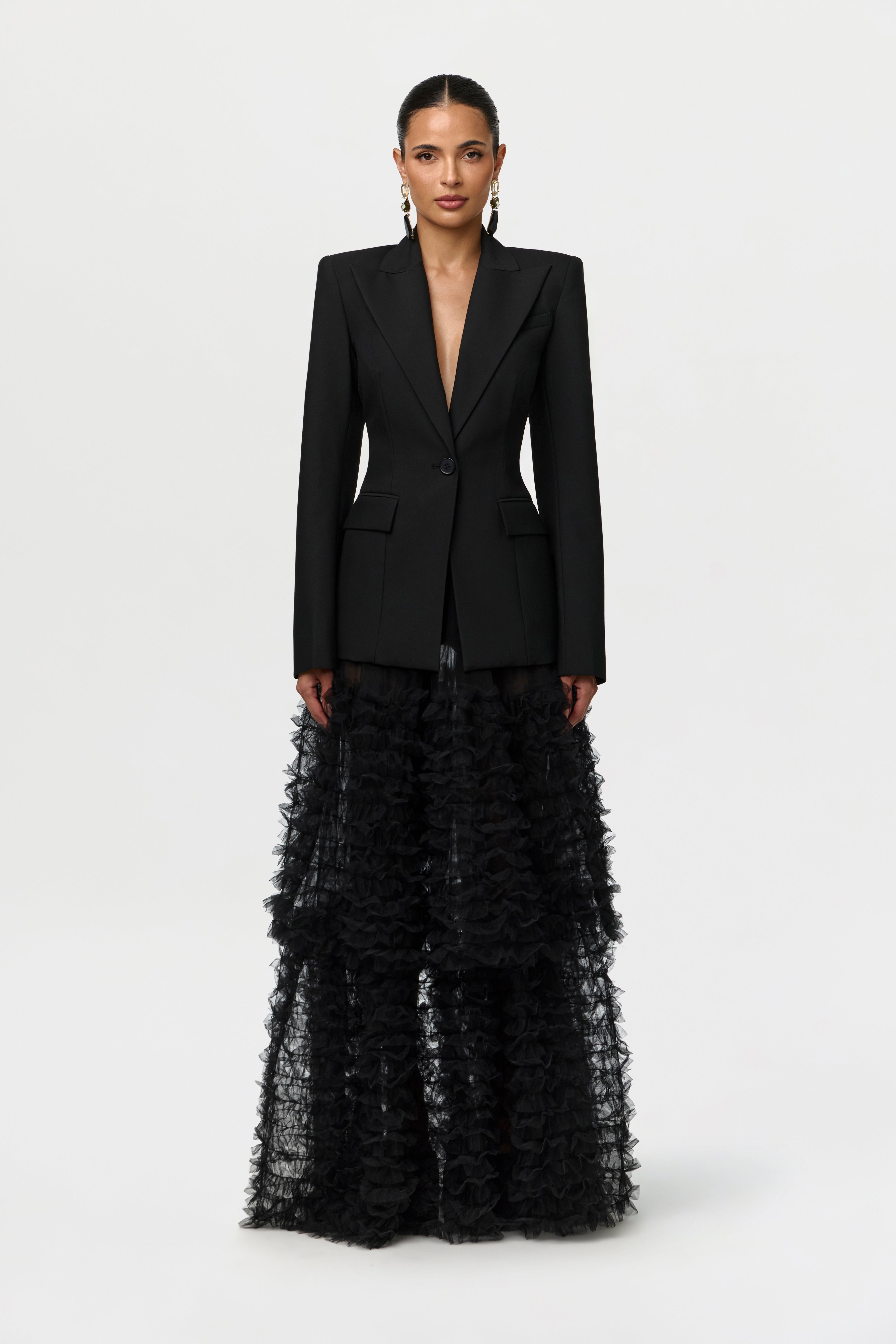 Mesh Tulle Maxi Skirt