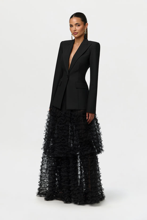 Mesh Tulle Maxi Skirt