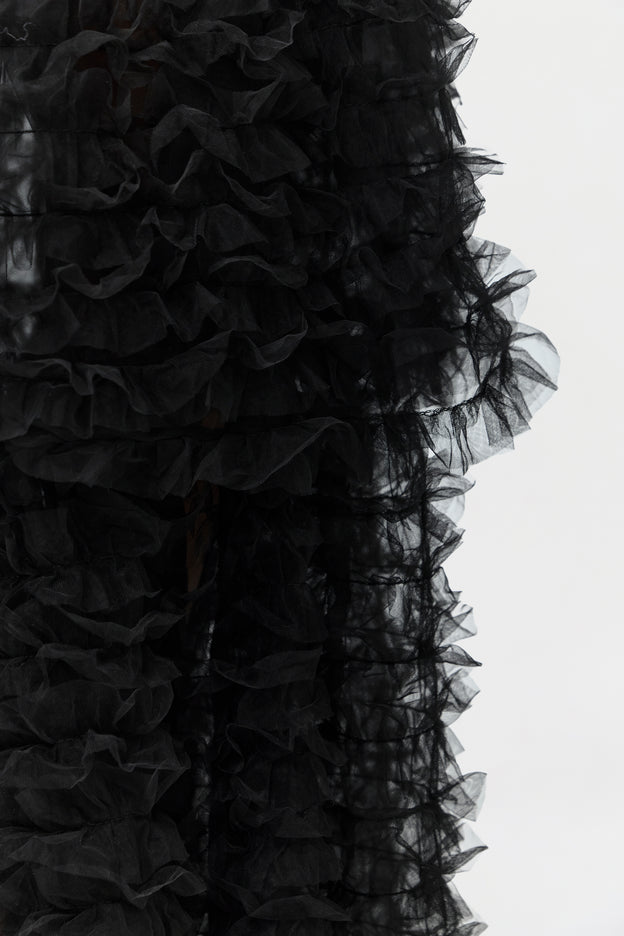 Mesh Tulle Maxi Skirt