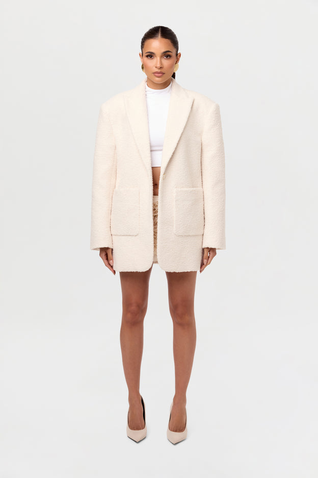 Bouclé Suited Blazer