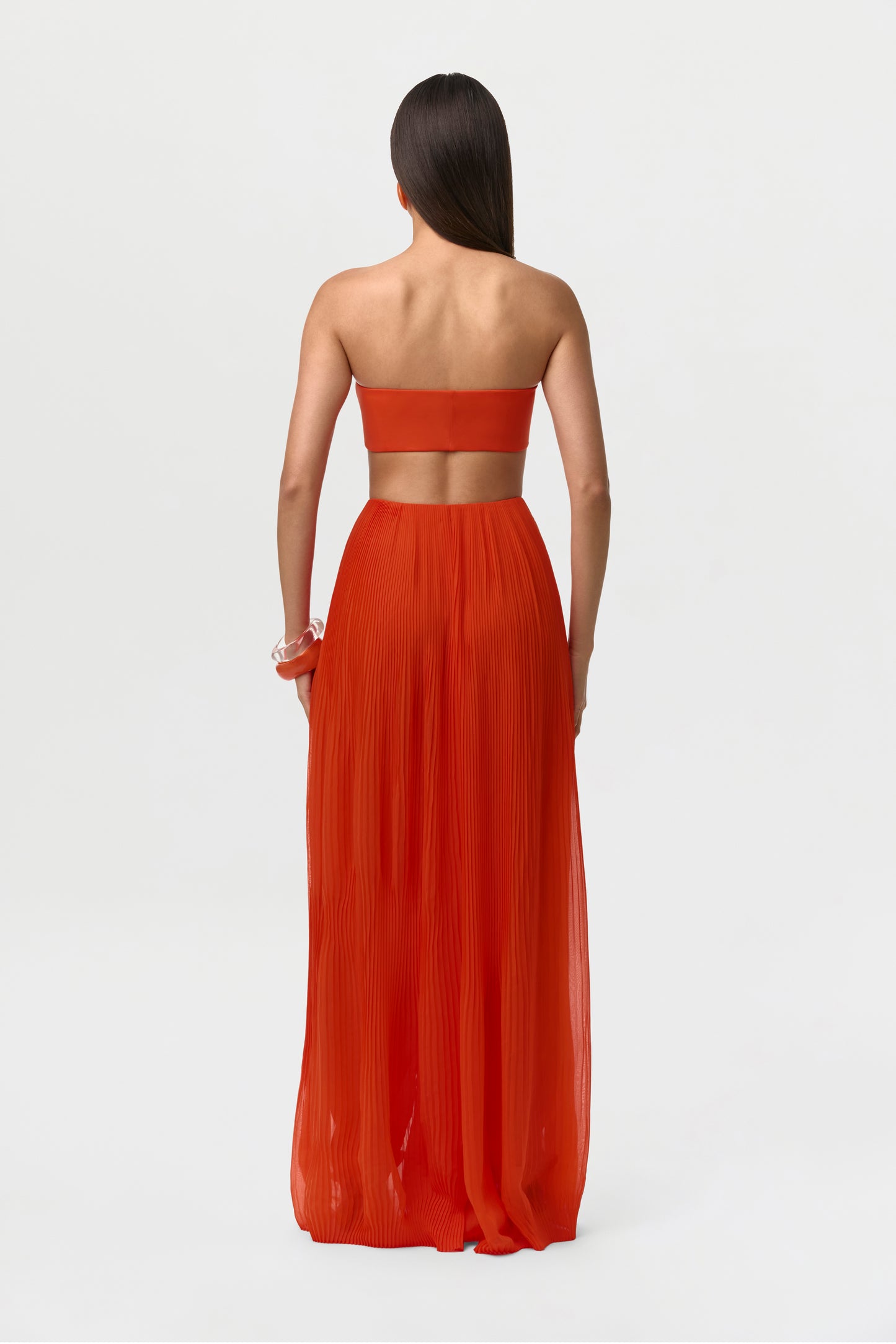 Tangerine Naked Bandeau Top