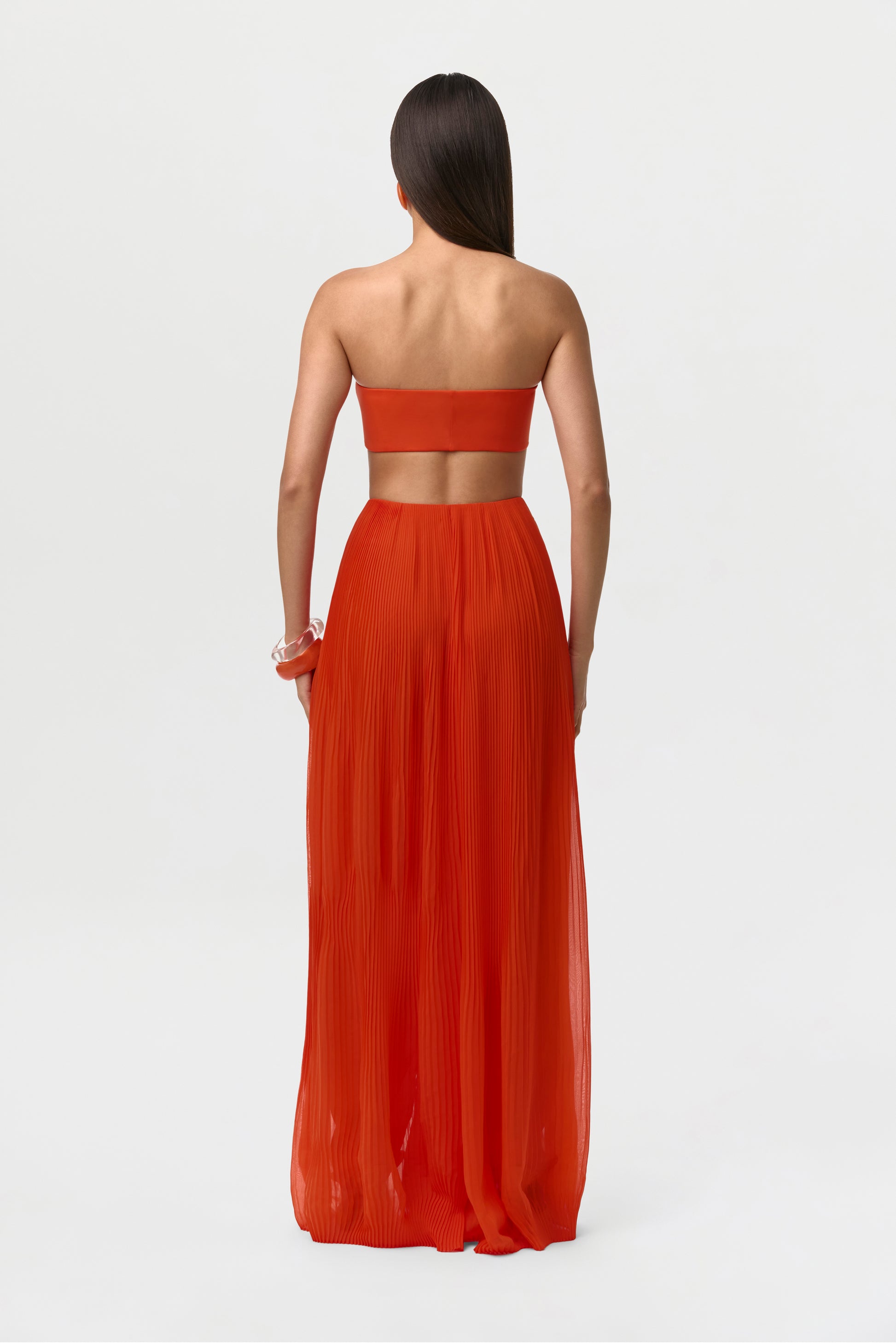 Tangerine Naked Bandeau Top