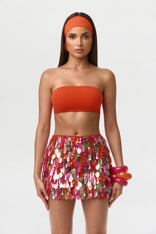Sequin High Waist Mini Skirt