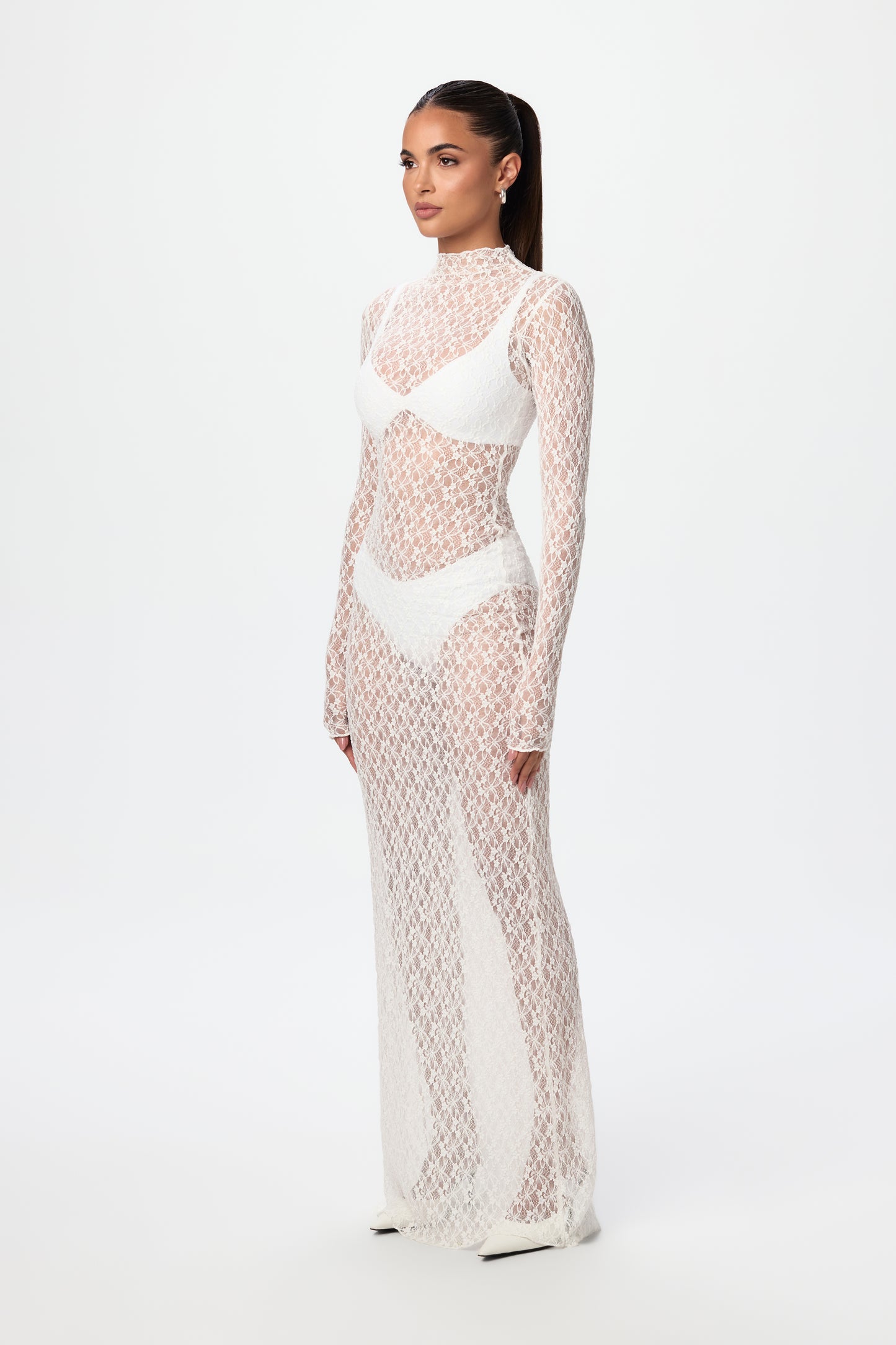 Stretch Lace Maxi Dress