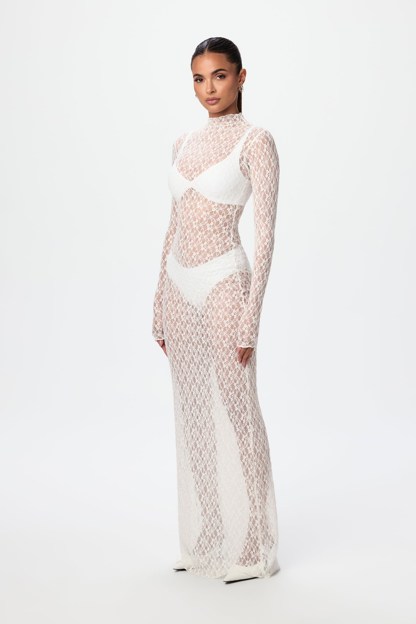 Stretch Lace Maxi Dress