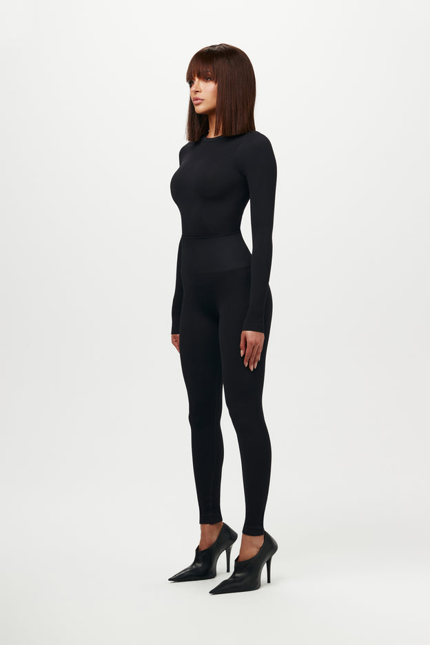 Sculpt Seamless Crewneck Ribbed Top