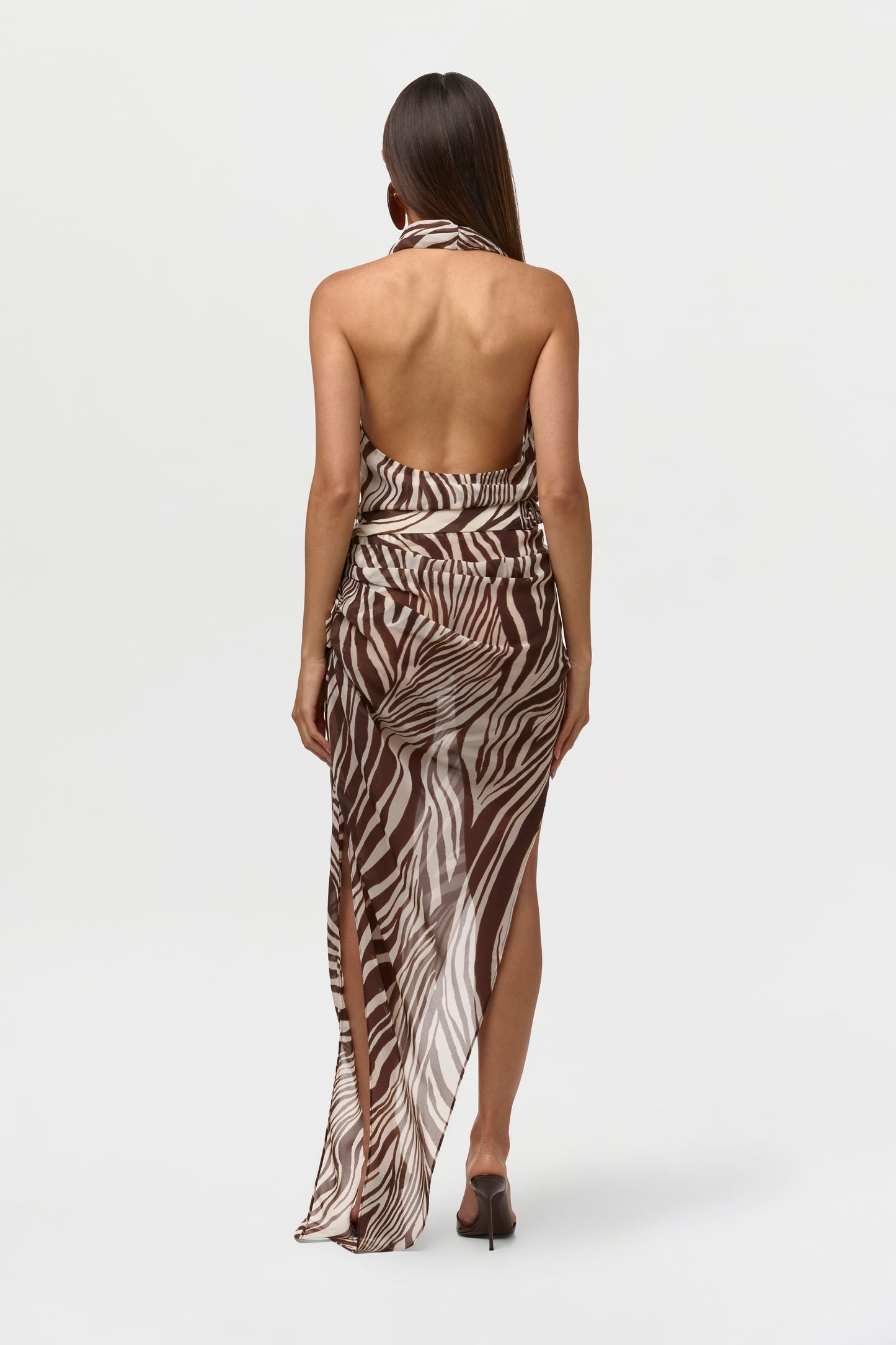 Chiffon Wrap Halter Top