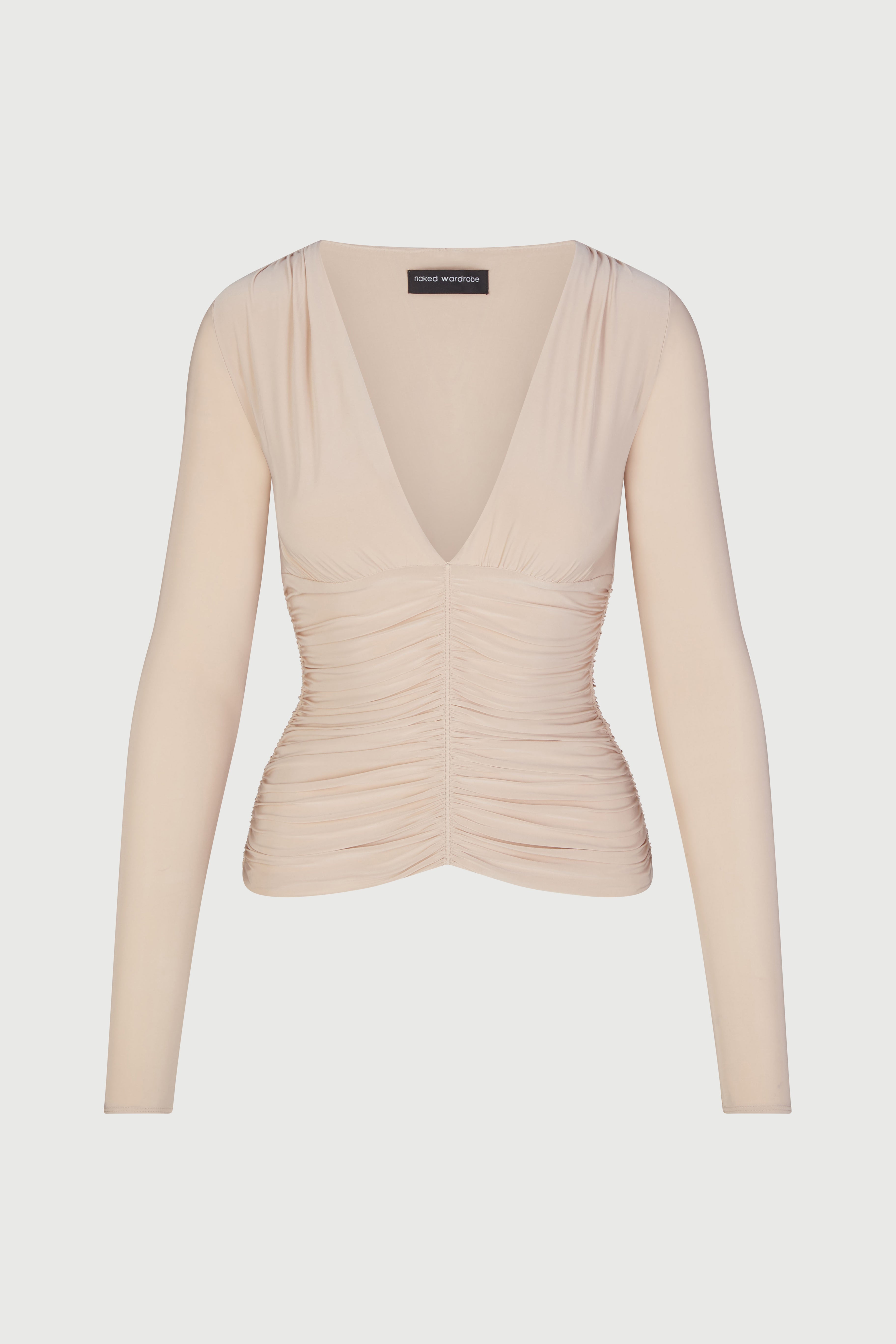 Hourglass Ruched V-Neck Top