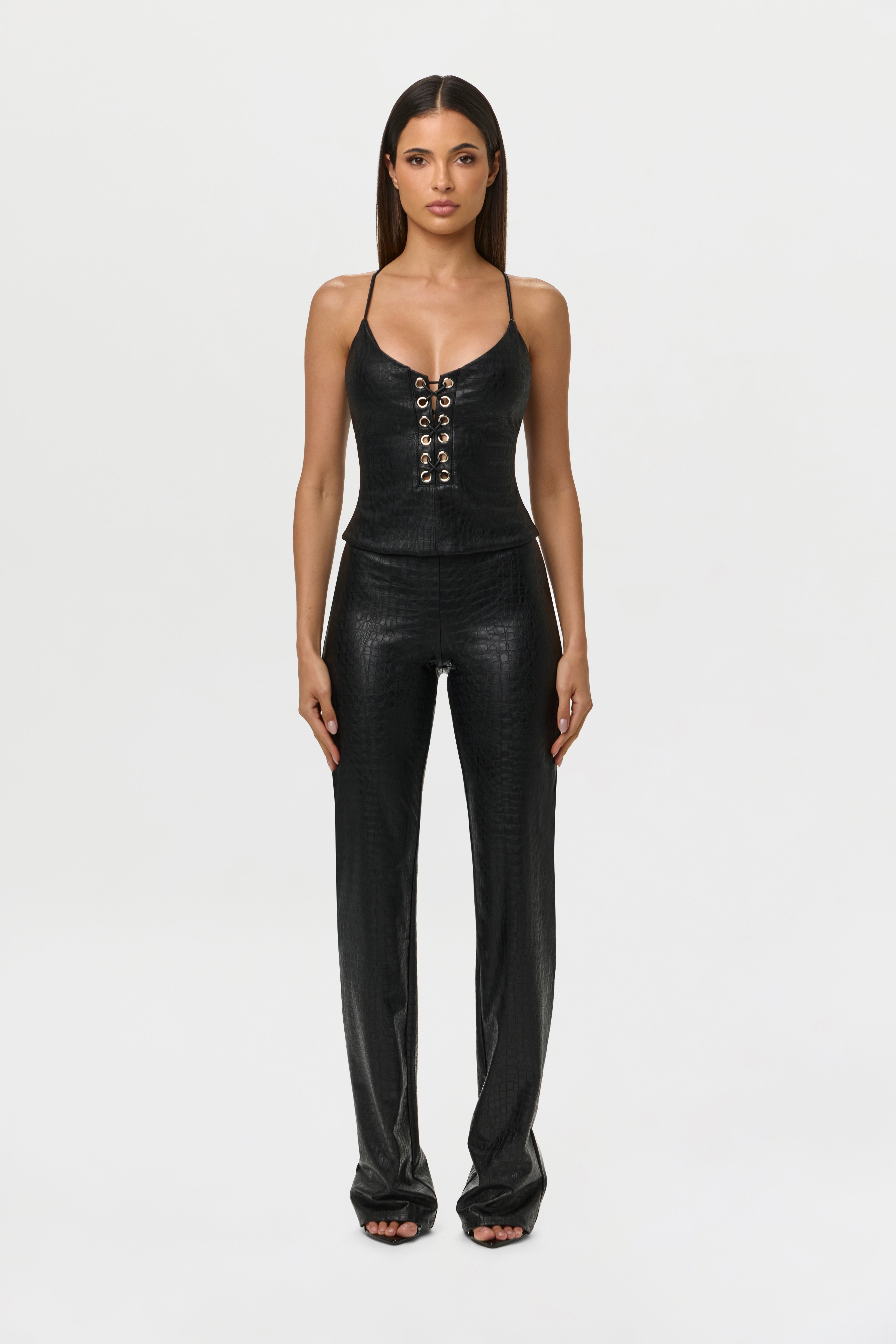 Croc Bootcut Pants