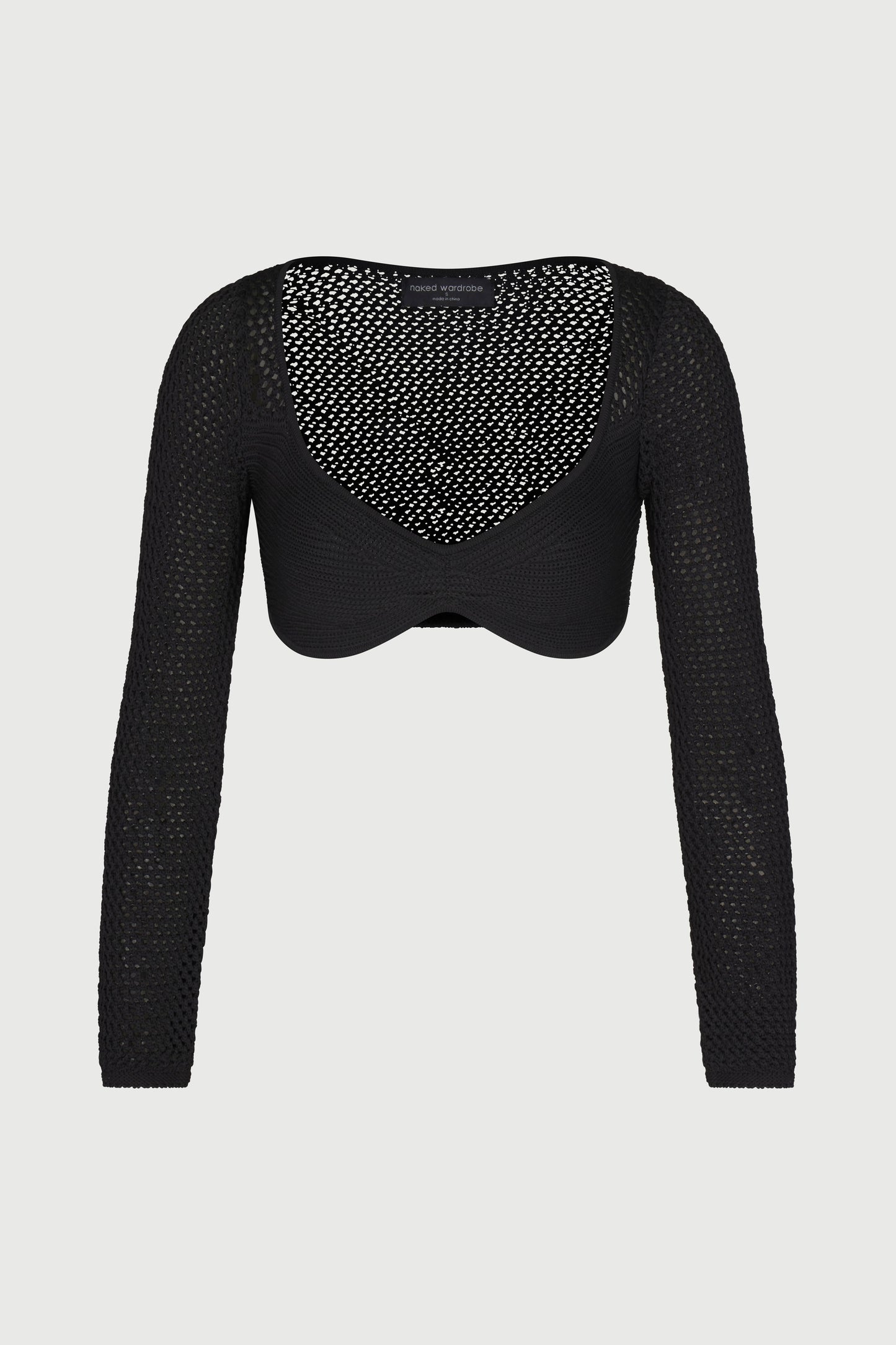 Knit V-Neck Crop Top